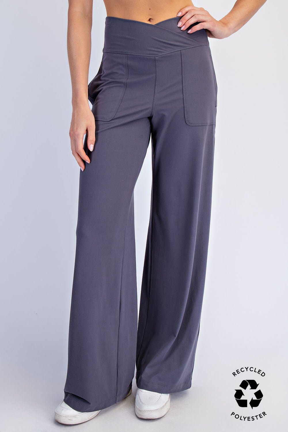 Recycled Butter V Waist Wide Pant