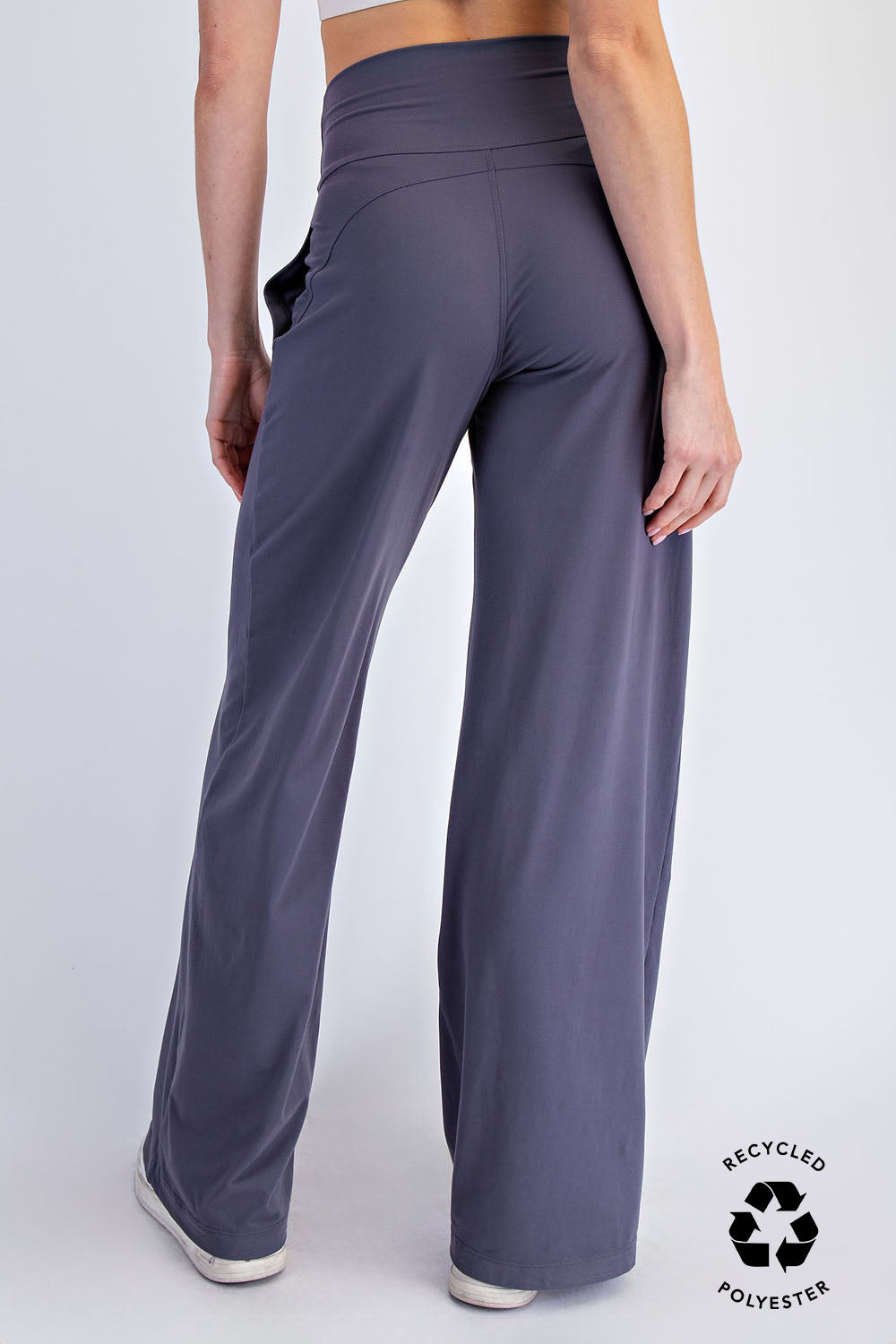 Recycled Butter V Waist Wide Pant