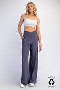 Recycled Butter V Waist Wide Pant