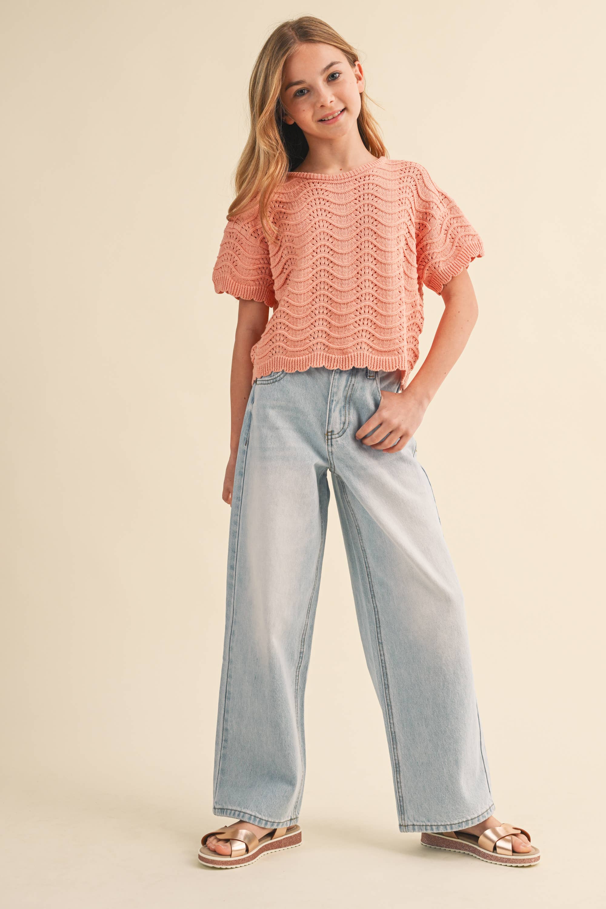 Calli Tween Wide Leg Jeans