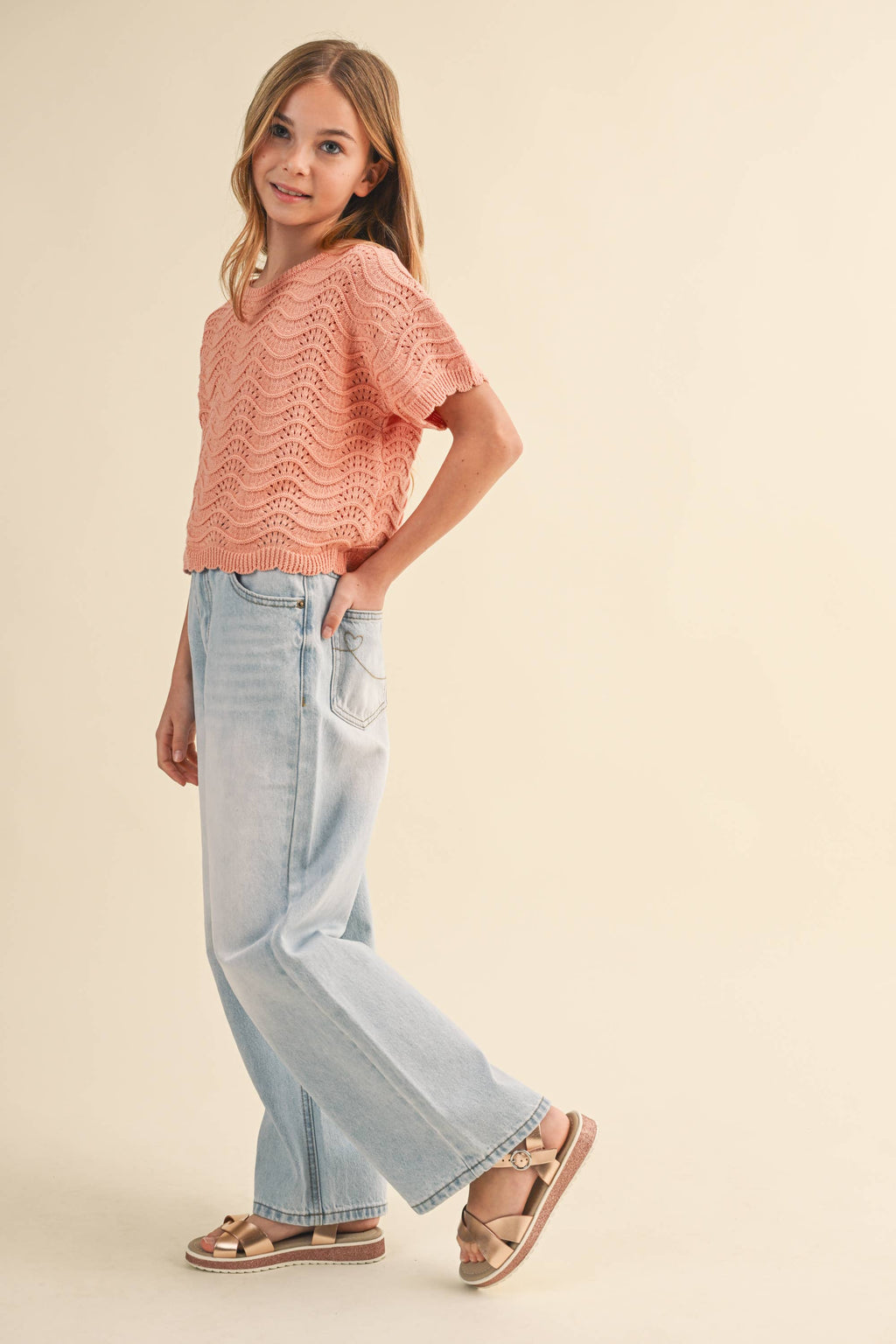 Calli Tween Wide Leg Jeans