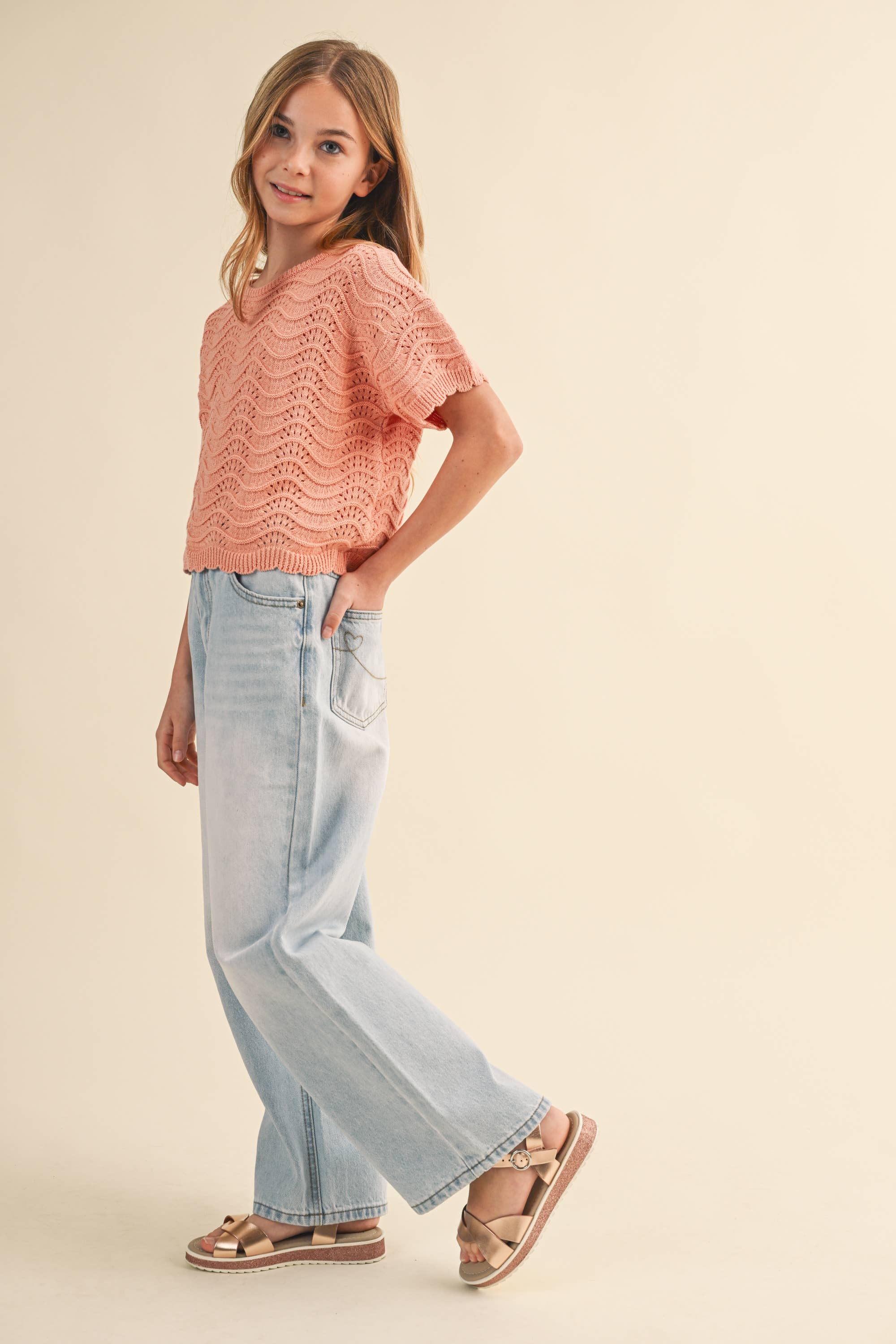 Calli Tween Wide Leg Jeans