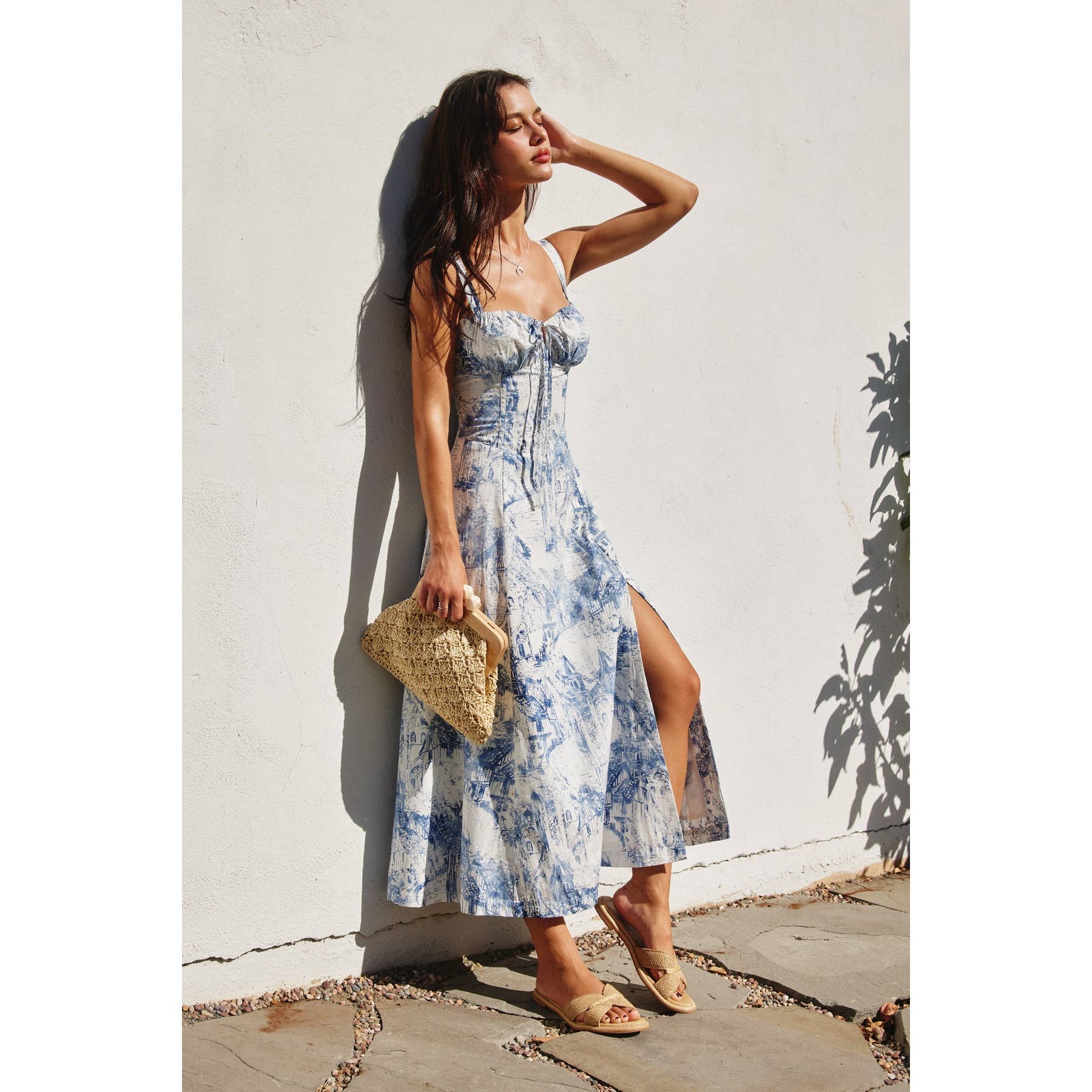 Coastline Corset Sweetheart Dress