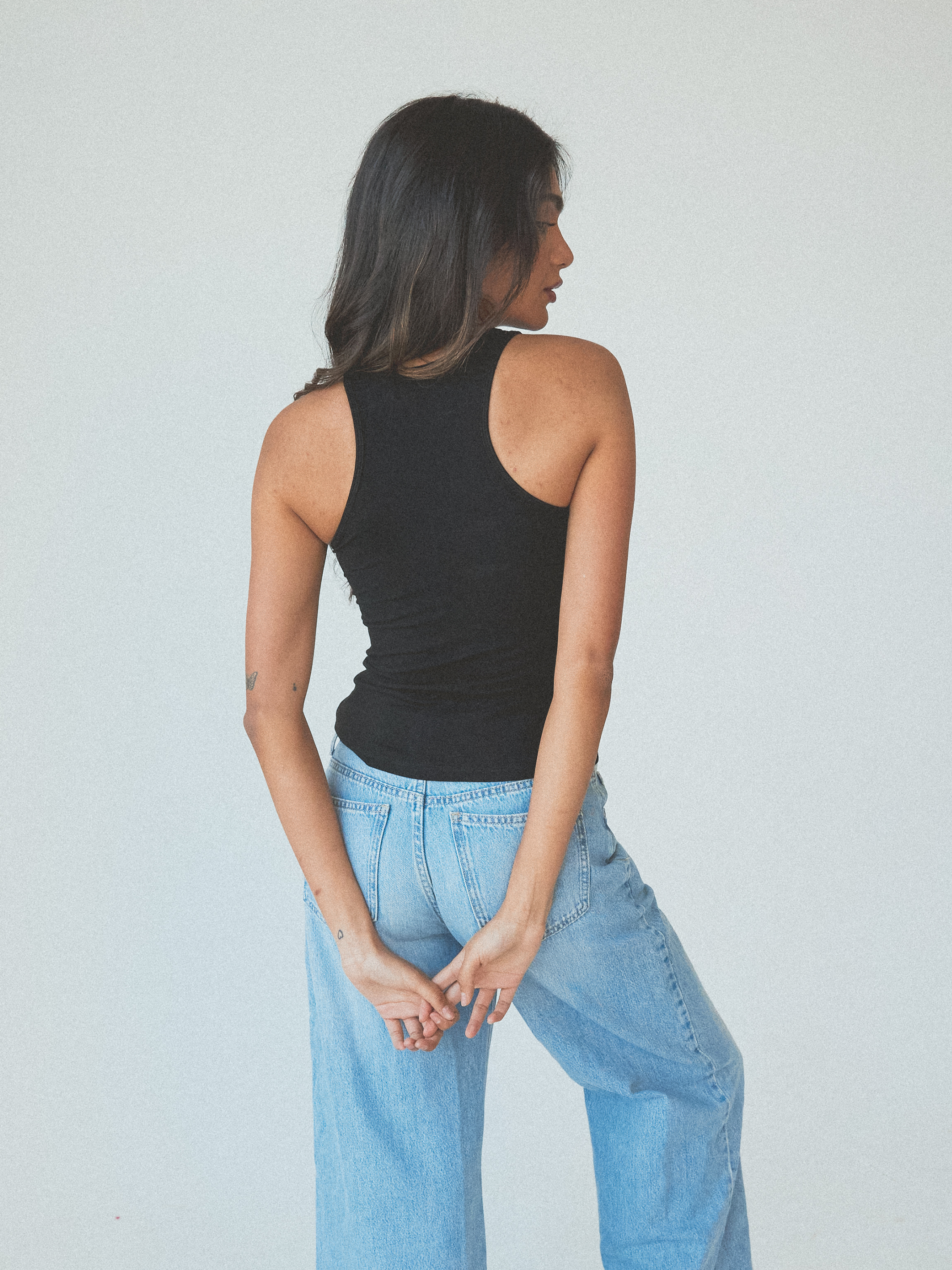 Bella Black High Neck Brami