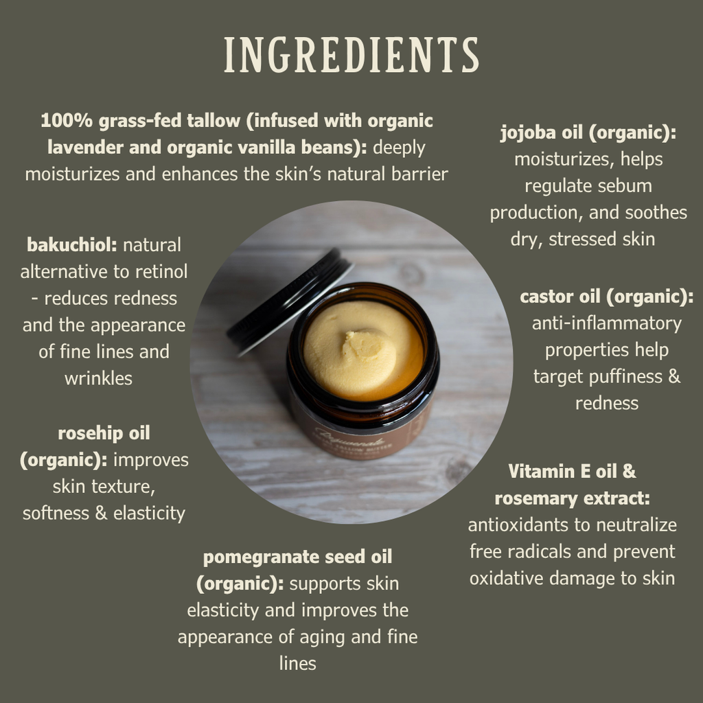 Rejuvenate | Facial Tallow Butter with Bakuchiol