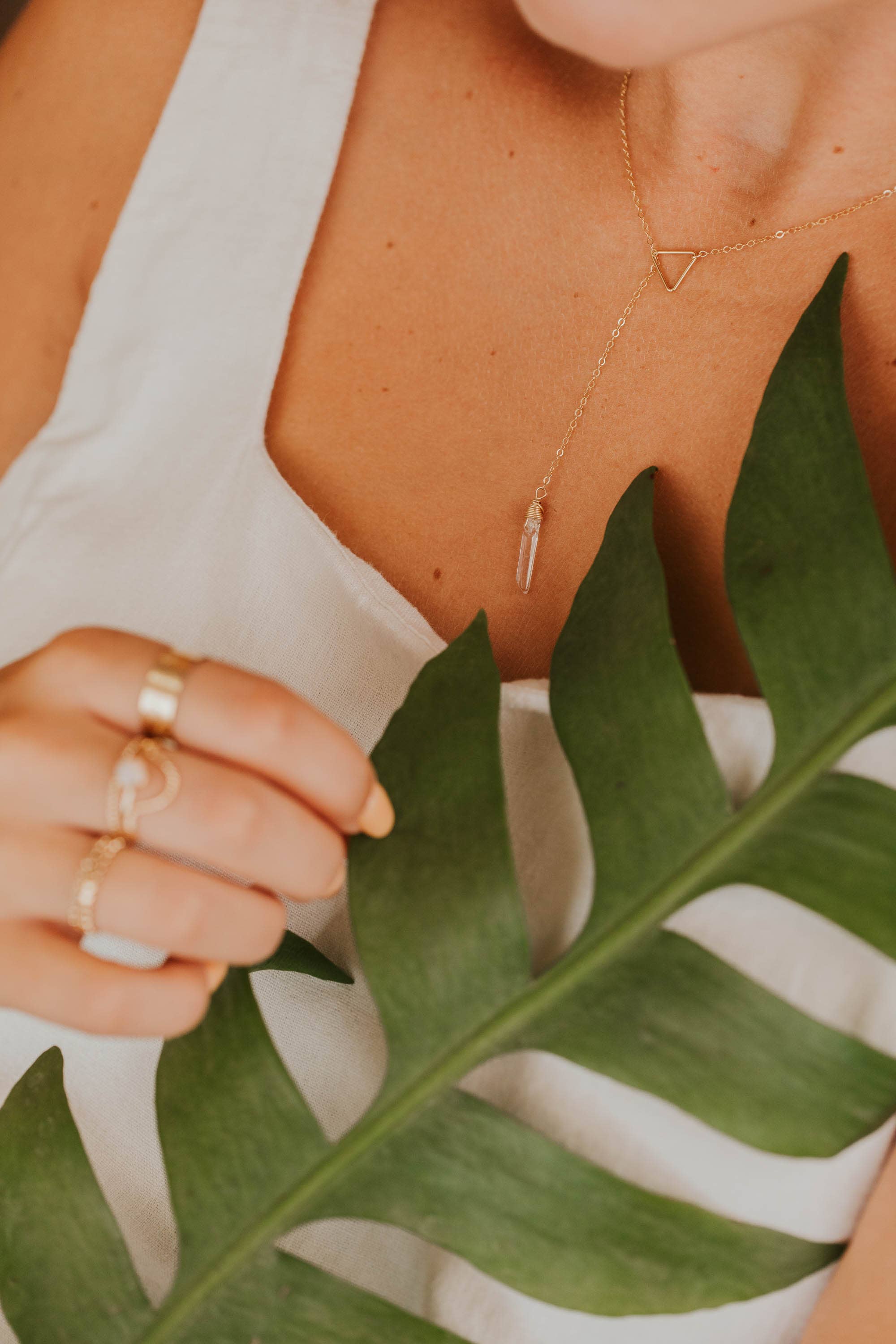 Nash Lariat Necklace | 14kt Gold Fill