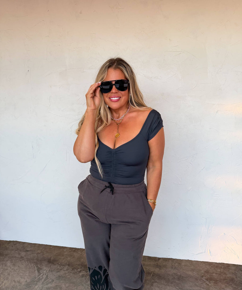 Out and About Cap Sleeve Bra Top