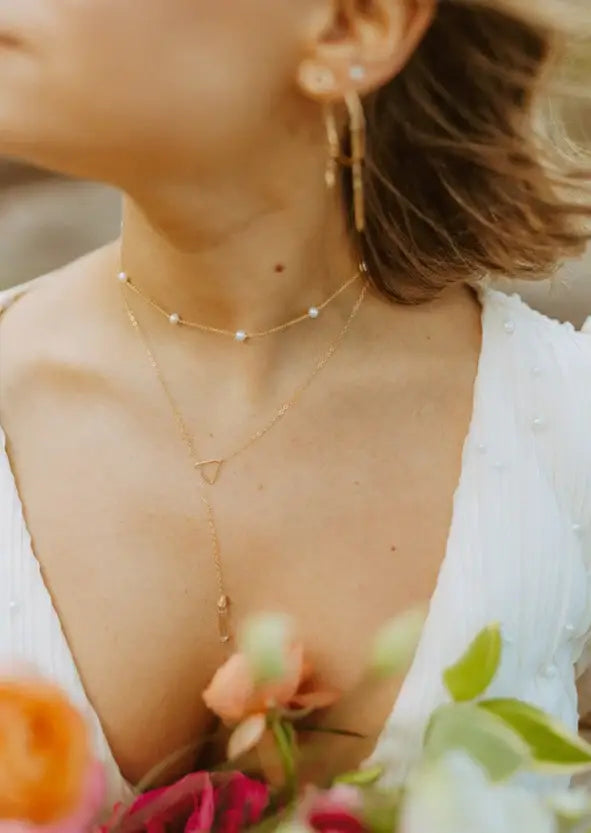 Nash Lariat Necklace | 14kt Gold Fill