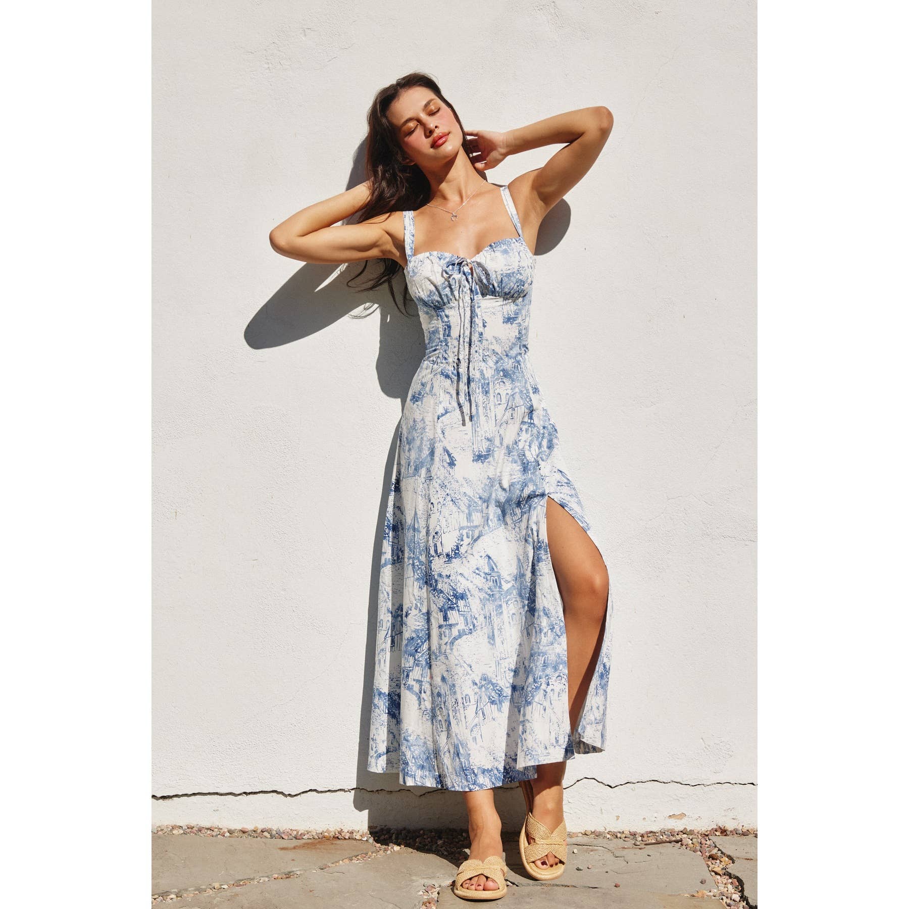 Coastline Corset Sweetheart Dress