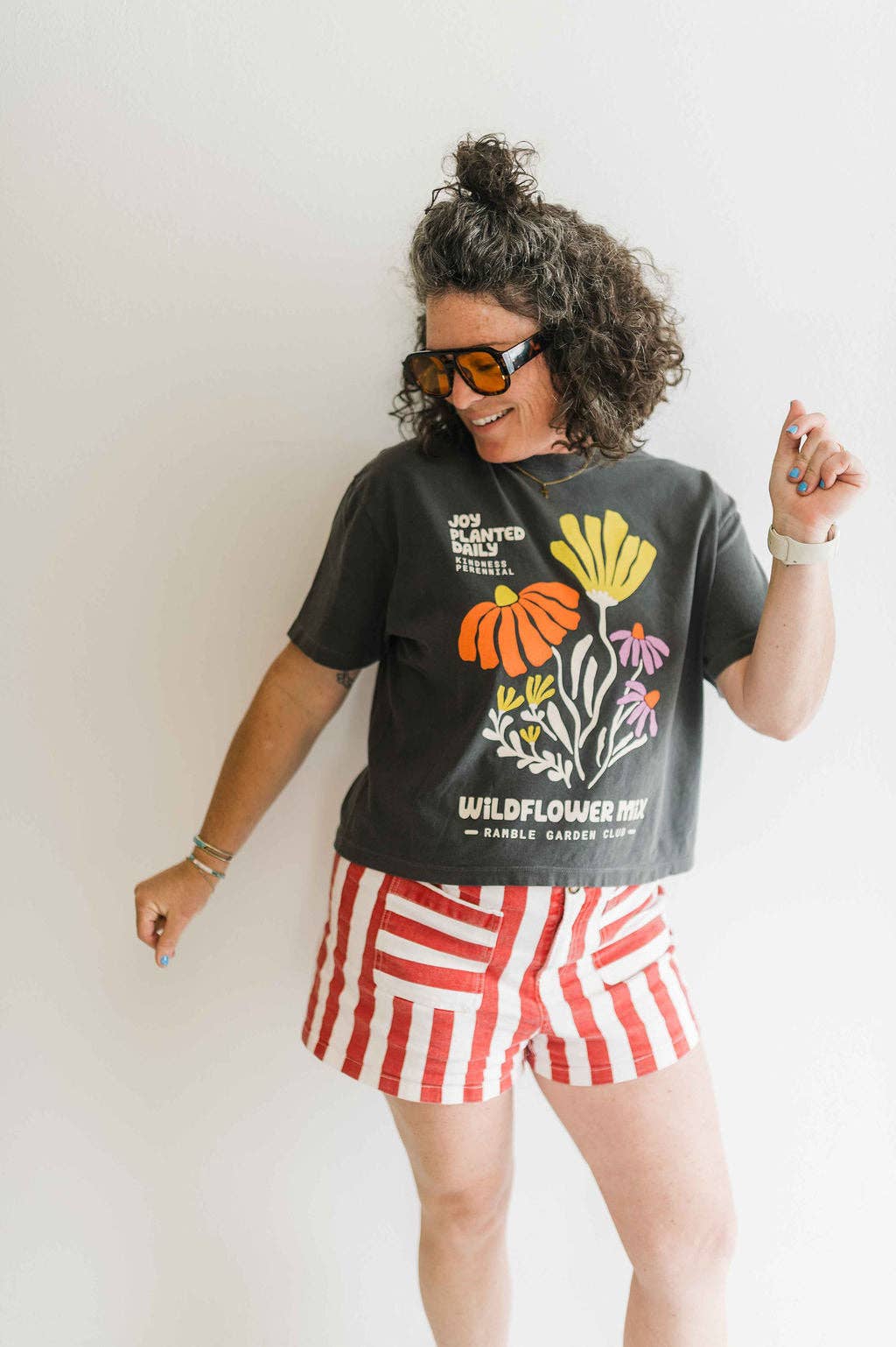 Joy Wildflower Boxy Crop Tee