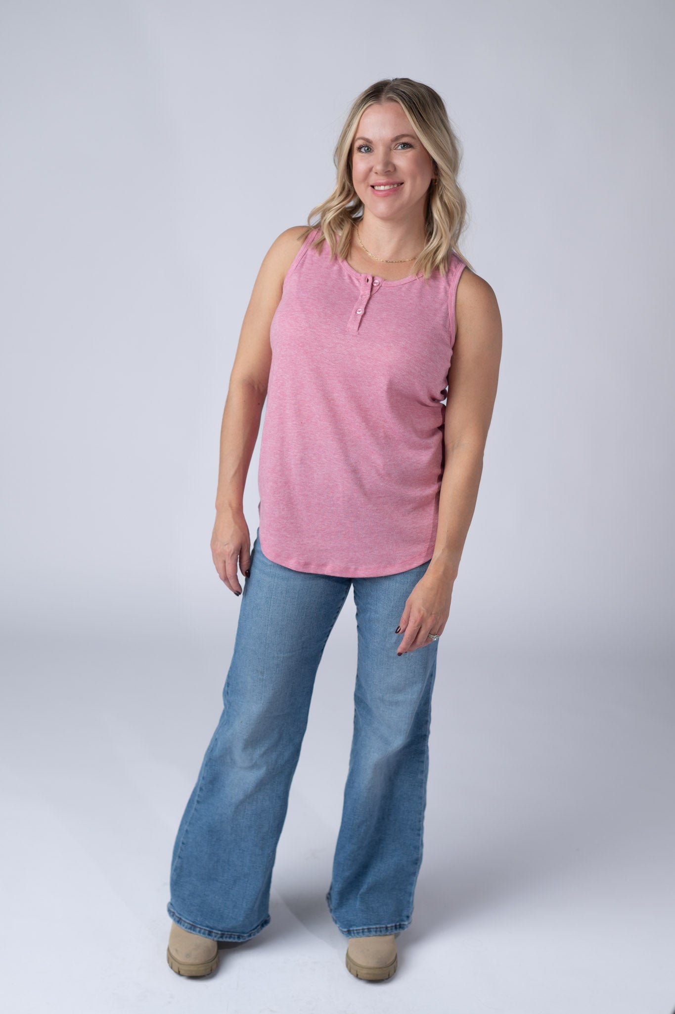 Alison Henley Tank - Rose