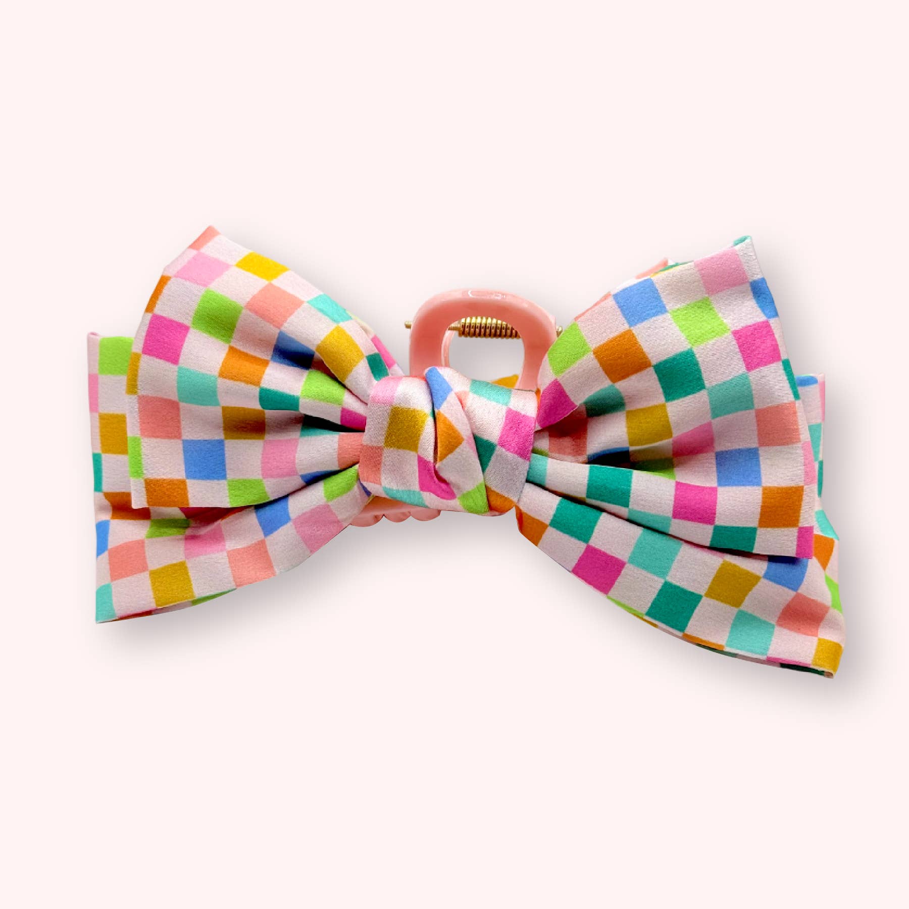 Floral Hair Bow Claw Clips