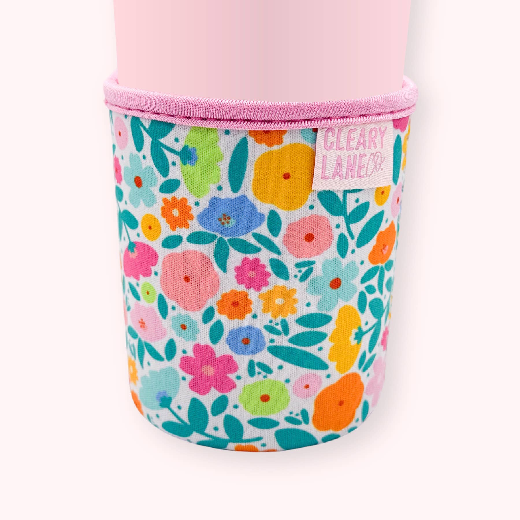 Blush Rainbow Meadows Coffee Sleeve