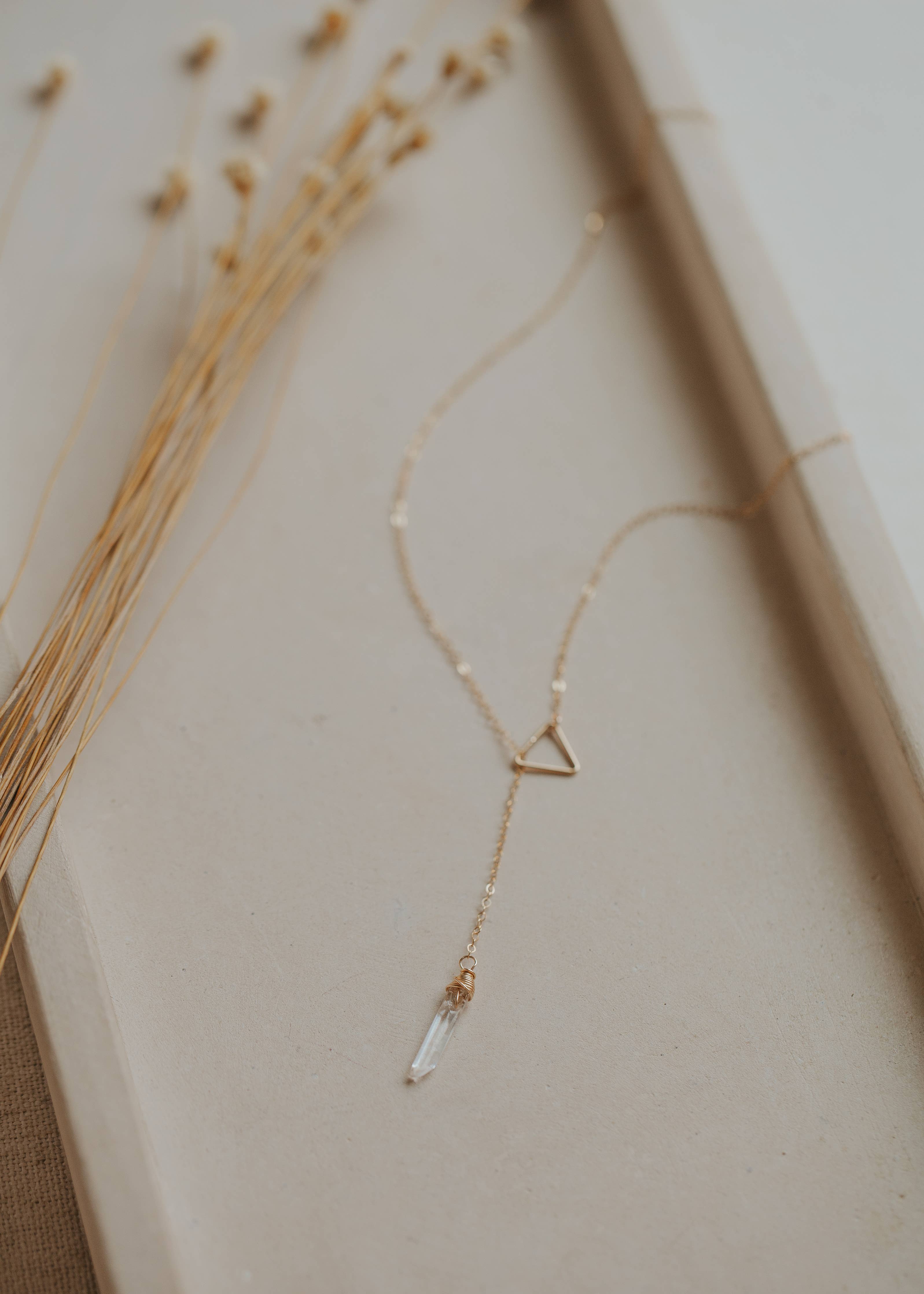 Nash Lariat Necklace | 14kt Gold Fill