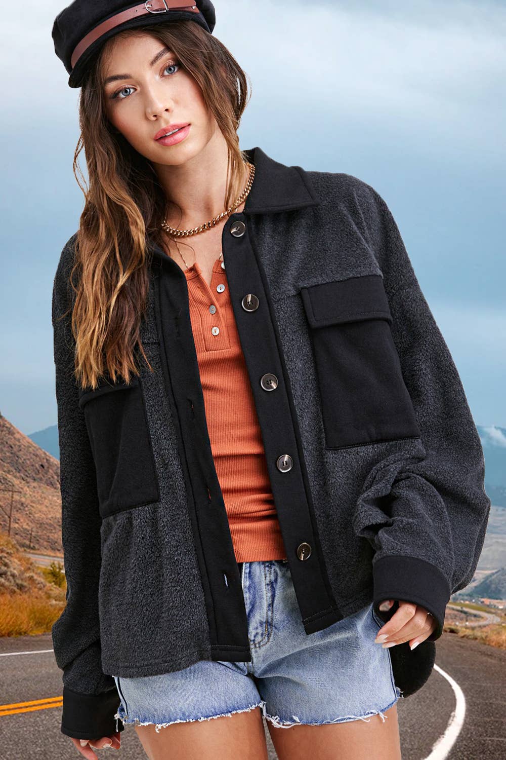 Cady Button Up Shacket