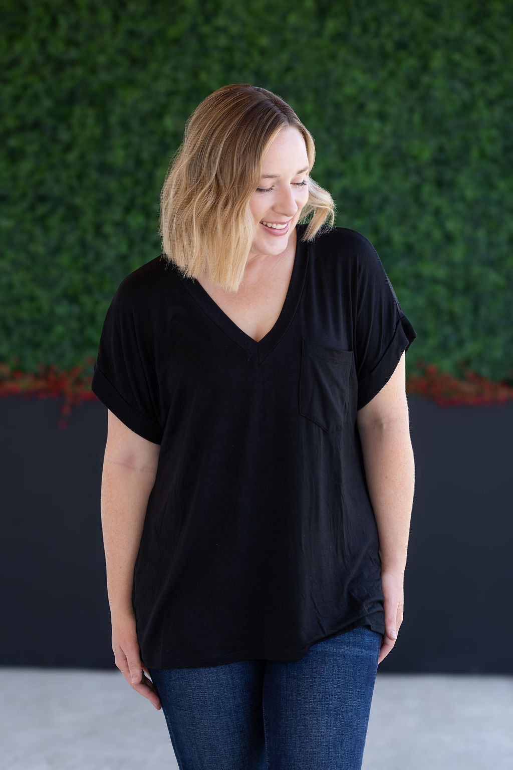 Sierra Pocket Top - Black