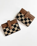 Checkered Slim Card Holder