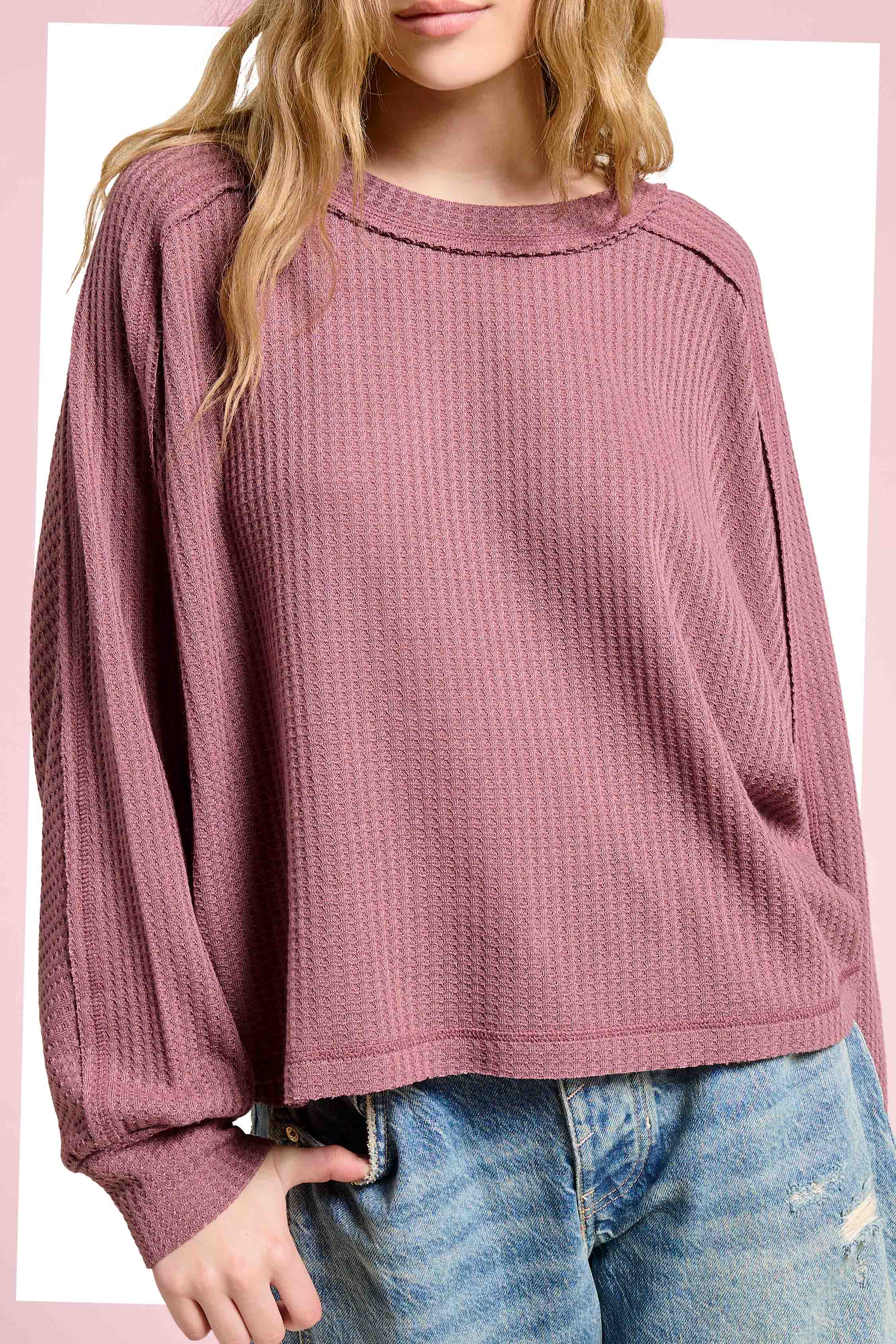 Bri Brushed Waffle Top