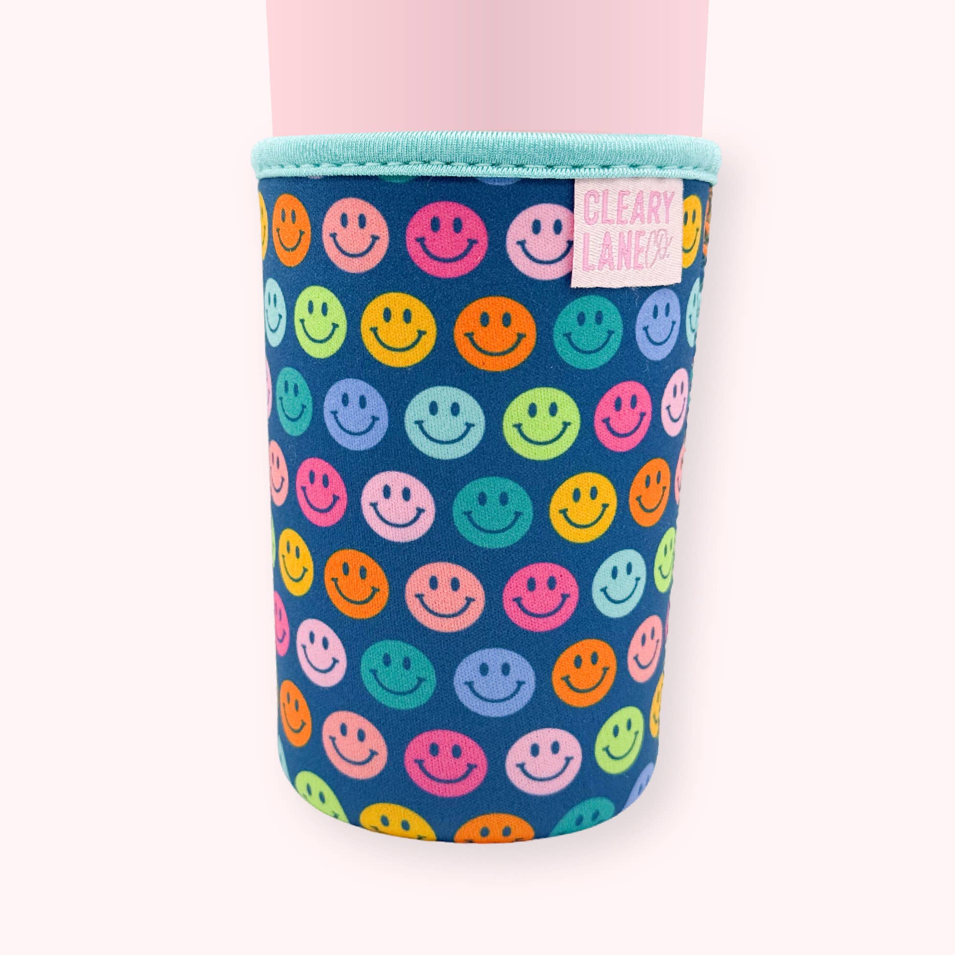 Emerald Rainbow Smiley Face Sleeve
