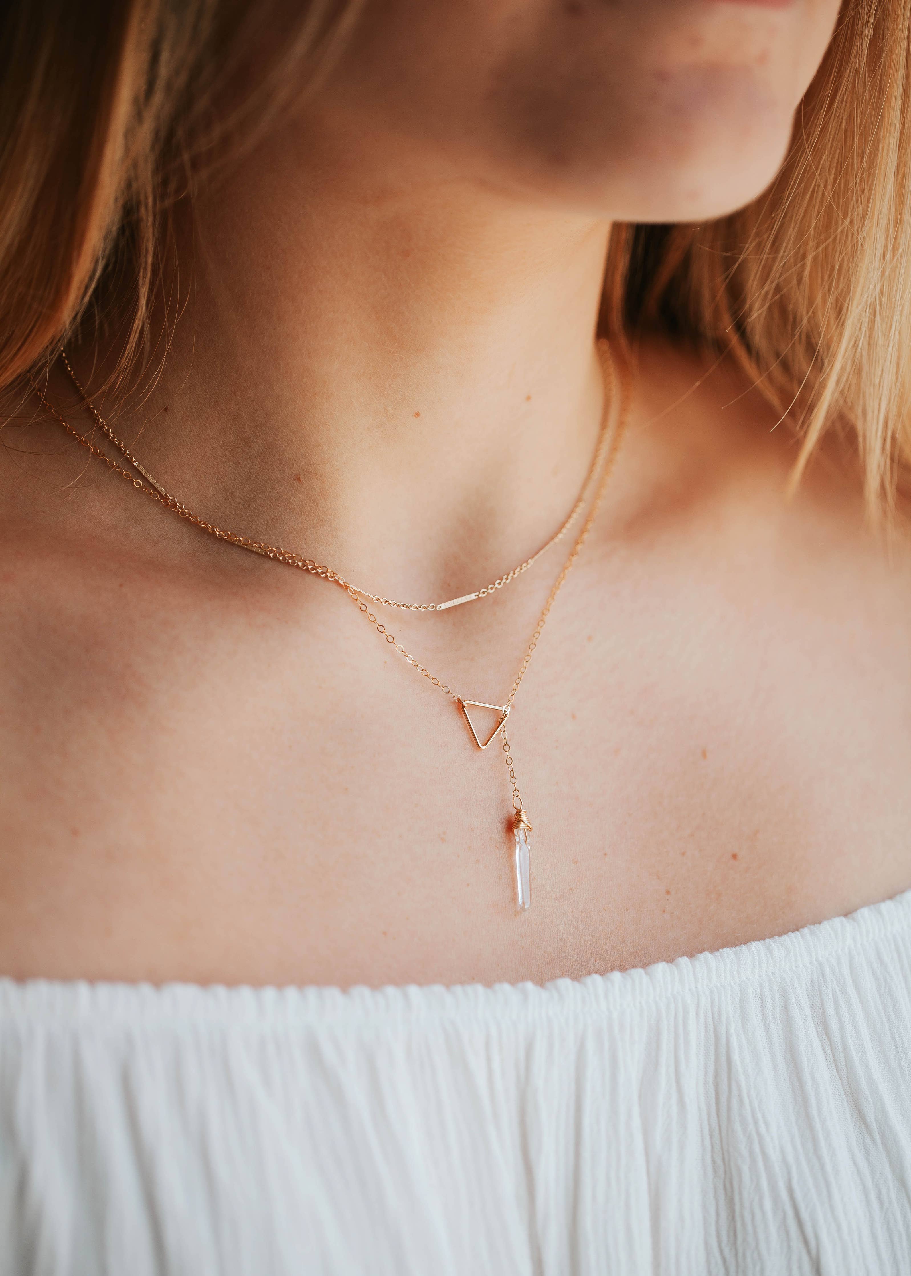 Nash Lariat Necklace | 14kt Gold Fill