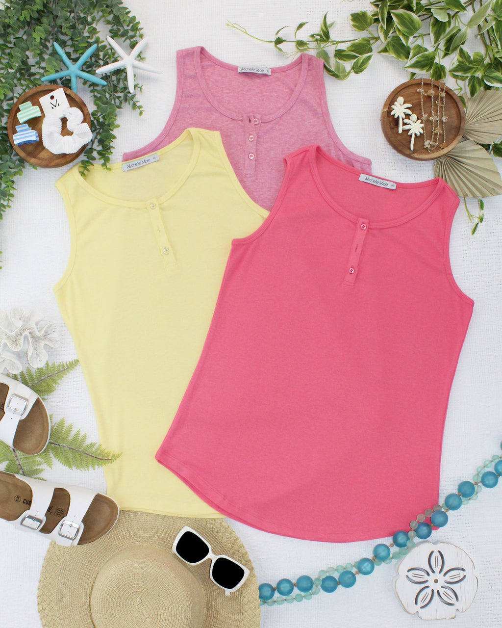 Alison Henley Tank - Sun Kissed Coral