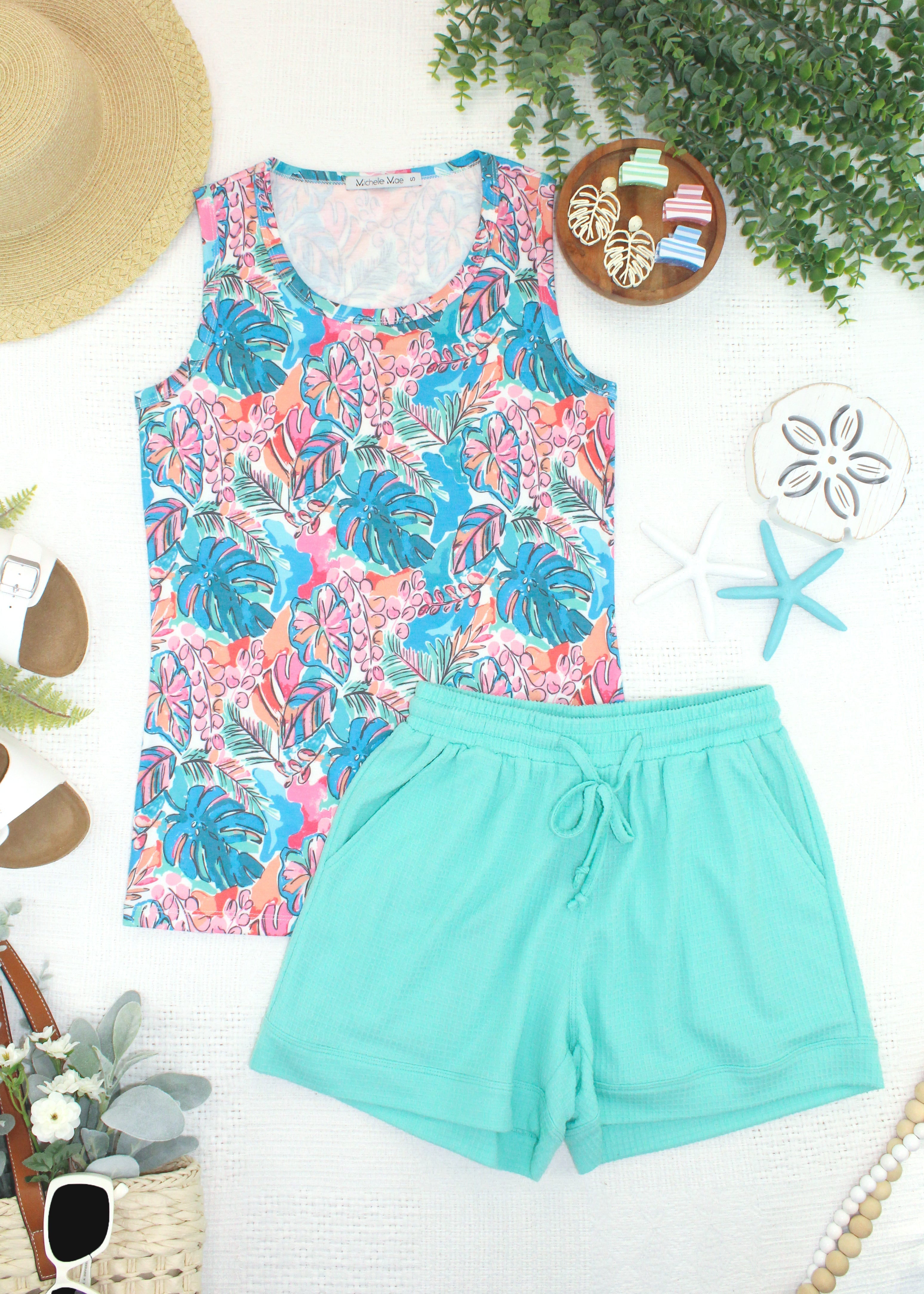 Ava Tank - Tropical Palm