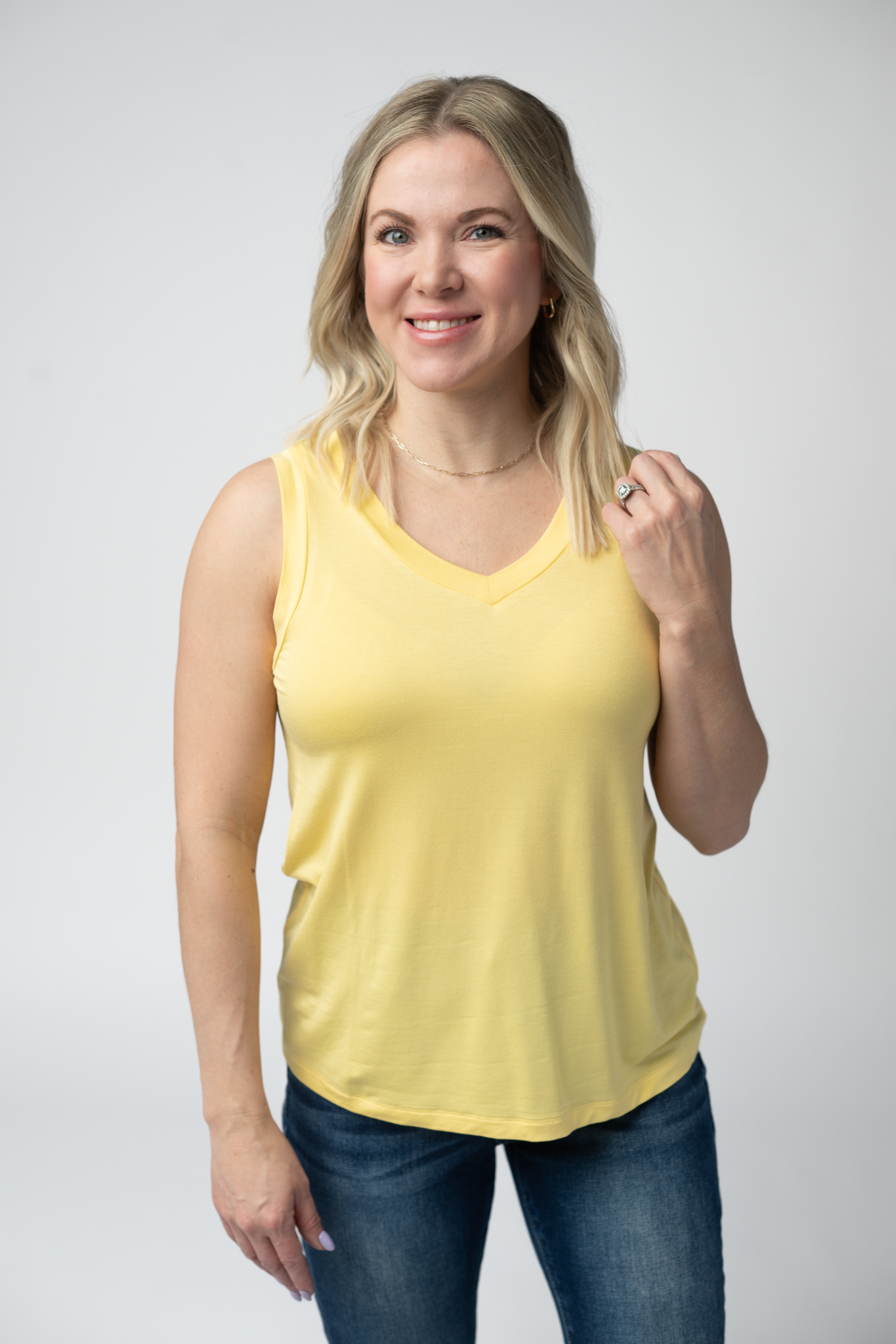 Noelle Tank - Lemon