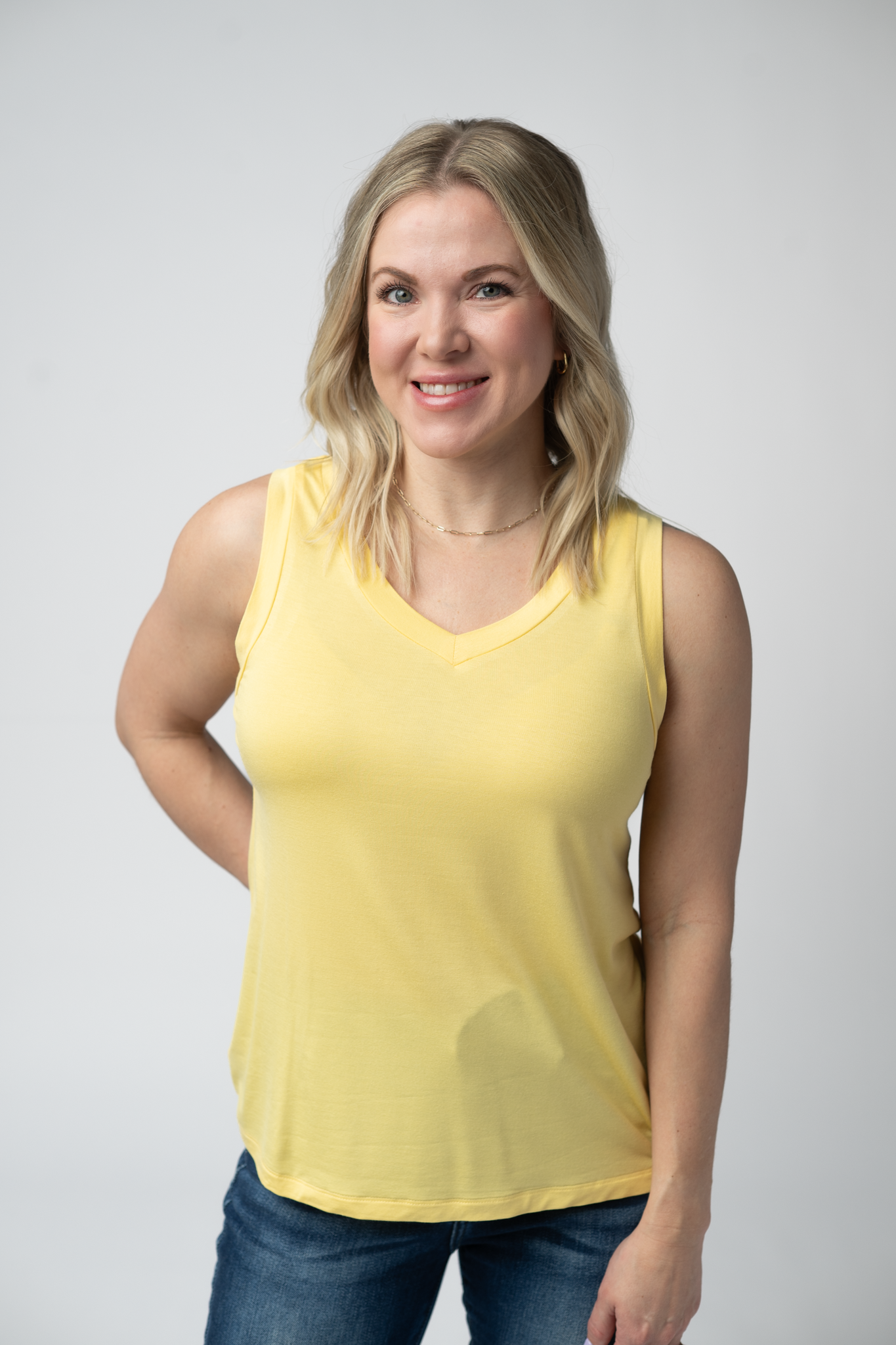 Noelle Tank - Lemon