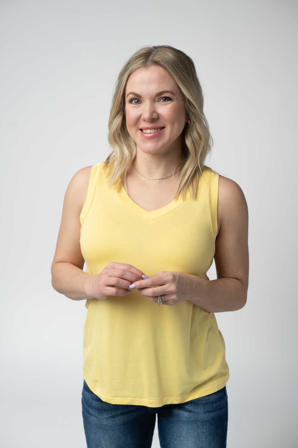 Noelle Tank - Lemon