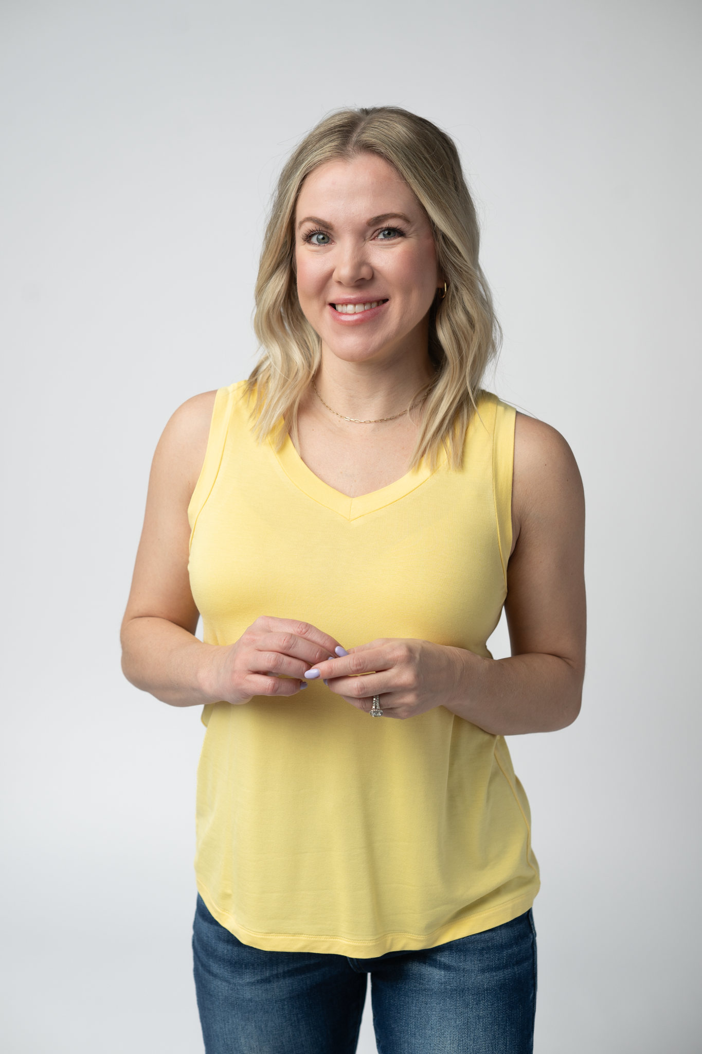 Noelle Tank - Lemon