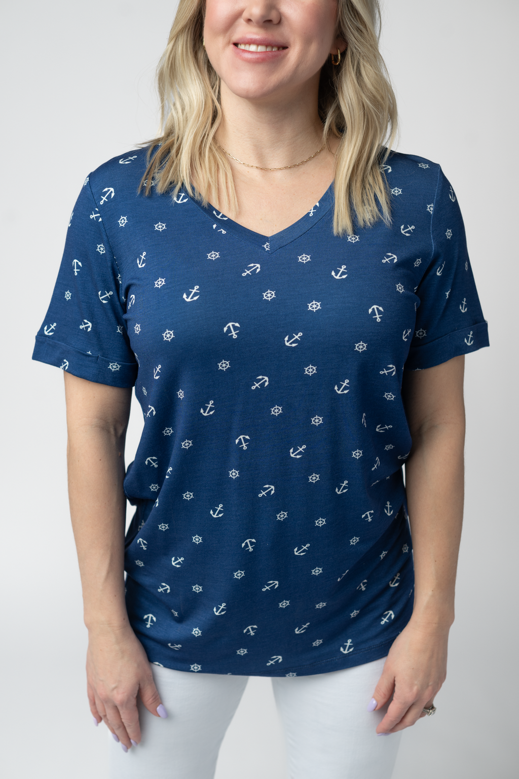 Sophie Top - Nautical Navy