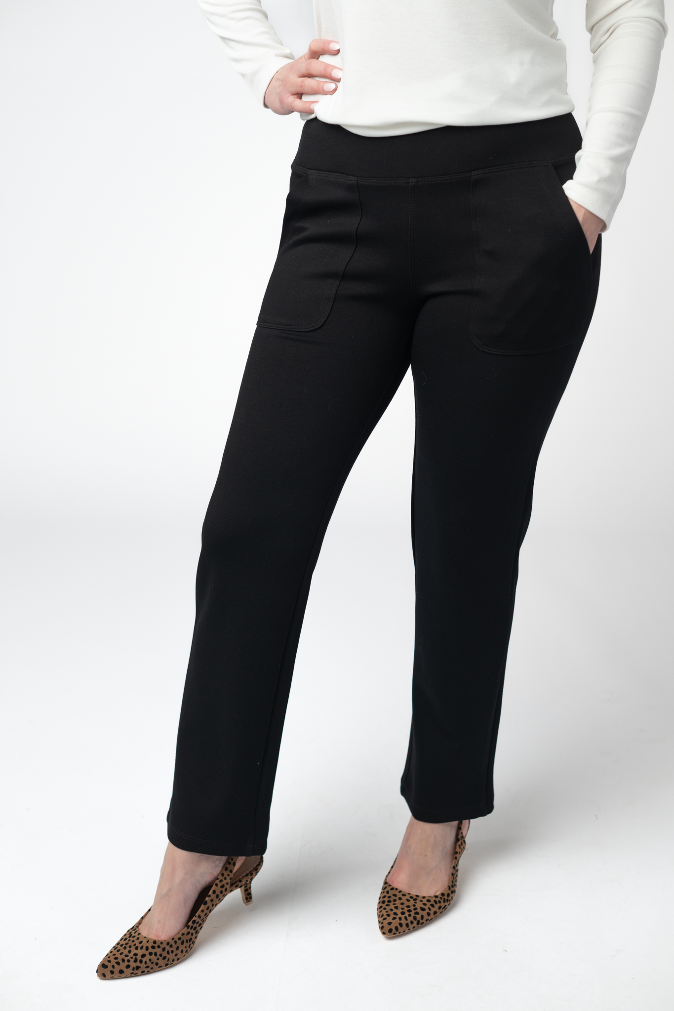 Scuba Ankle Bottoms- Black