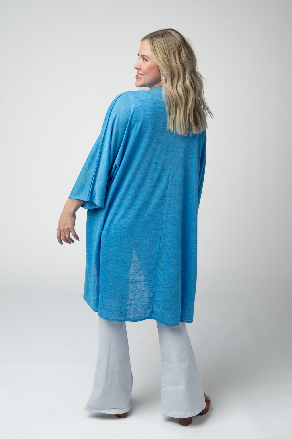 Ellie Cover-Up Kimono - Light Blue