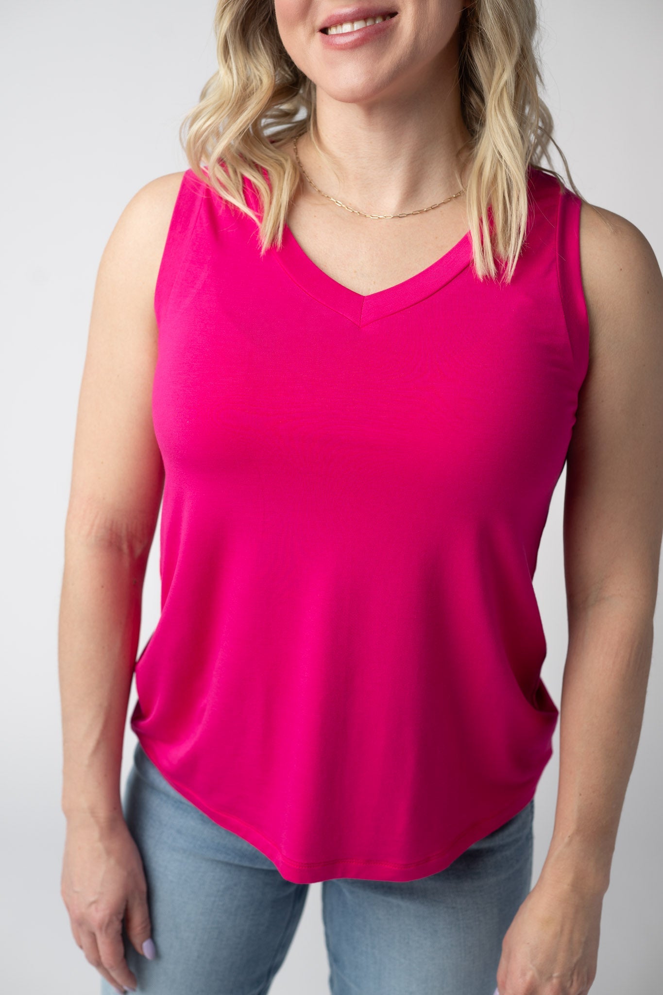 Noelle Tank - Hot Pink