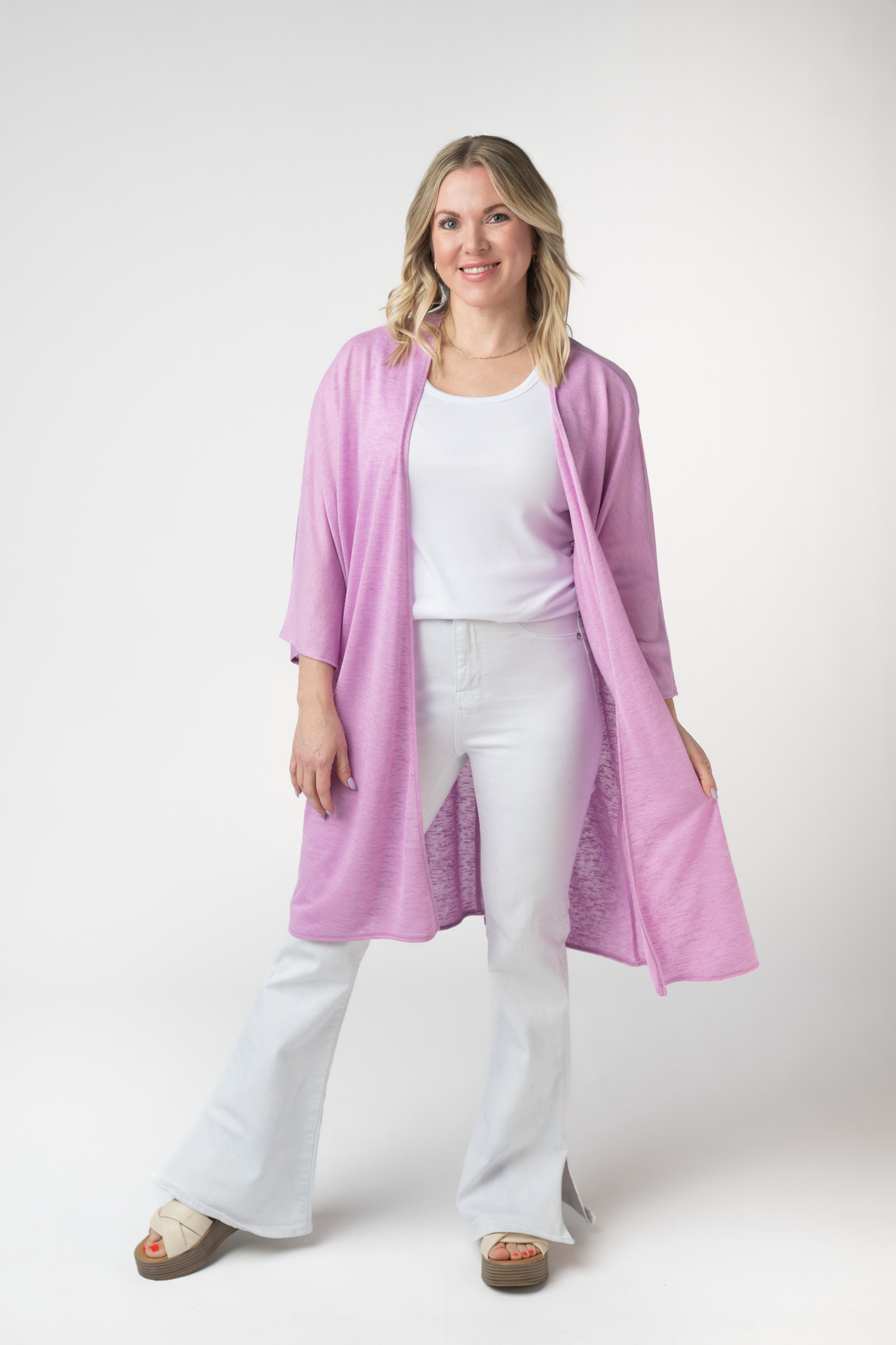 Ellie Cover-Up Kimono - Lilac