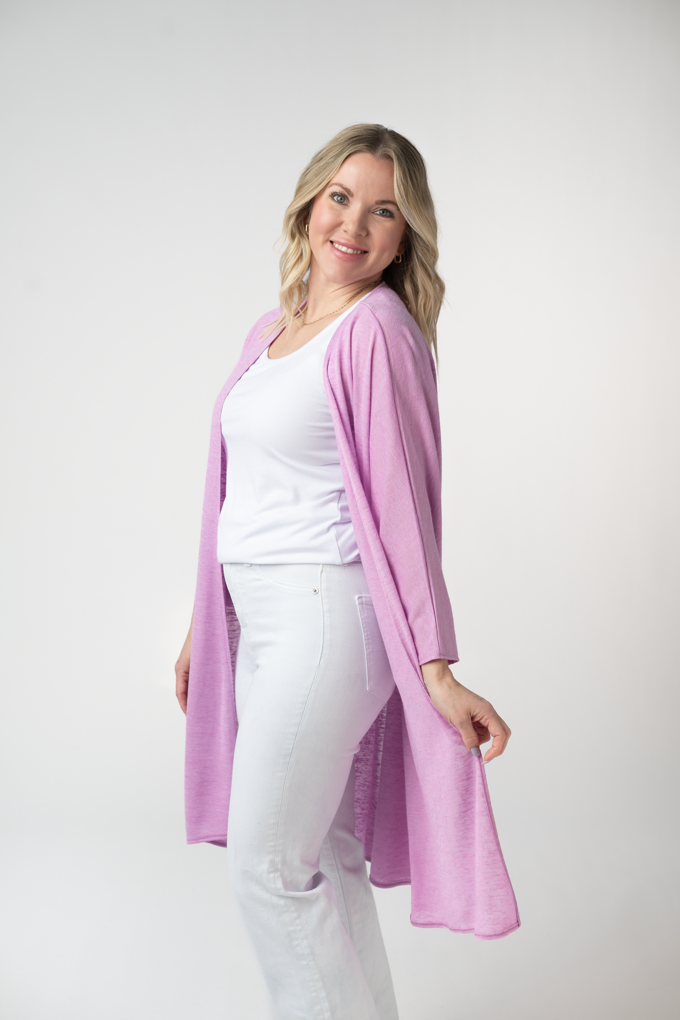 Ellie Cover-Up Kimono - Lilac
