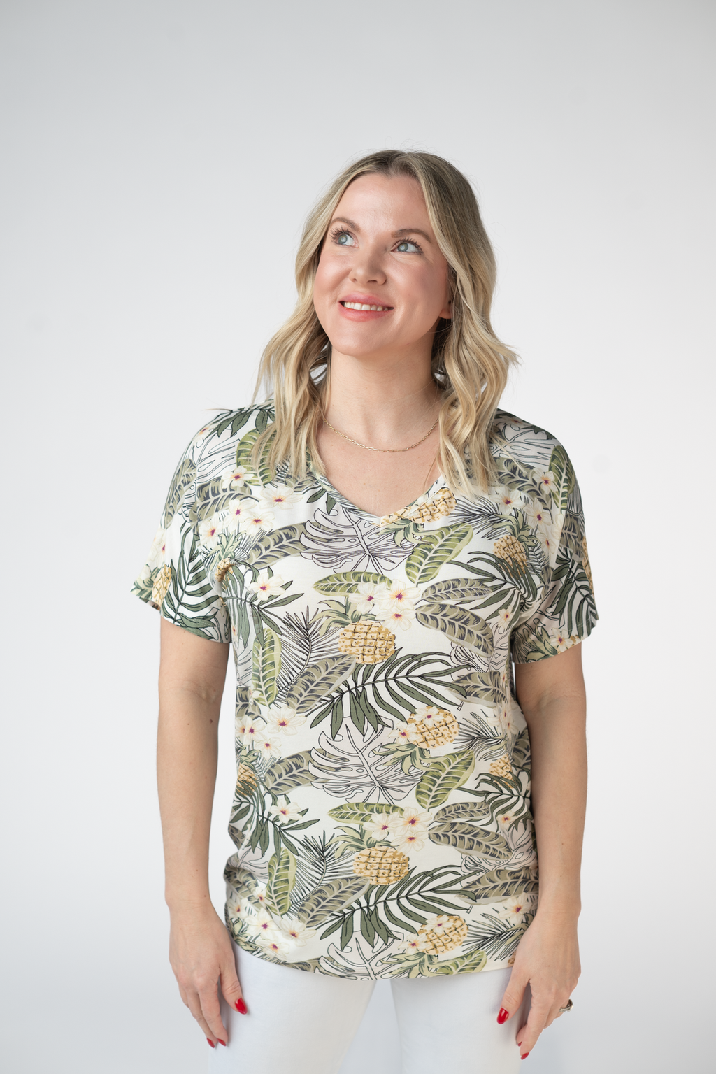 Chloe Cozy Top - Pineapple Leaf