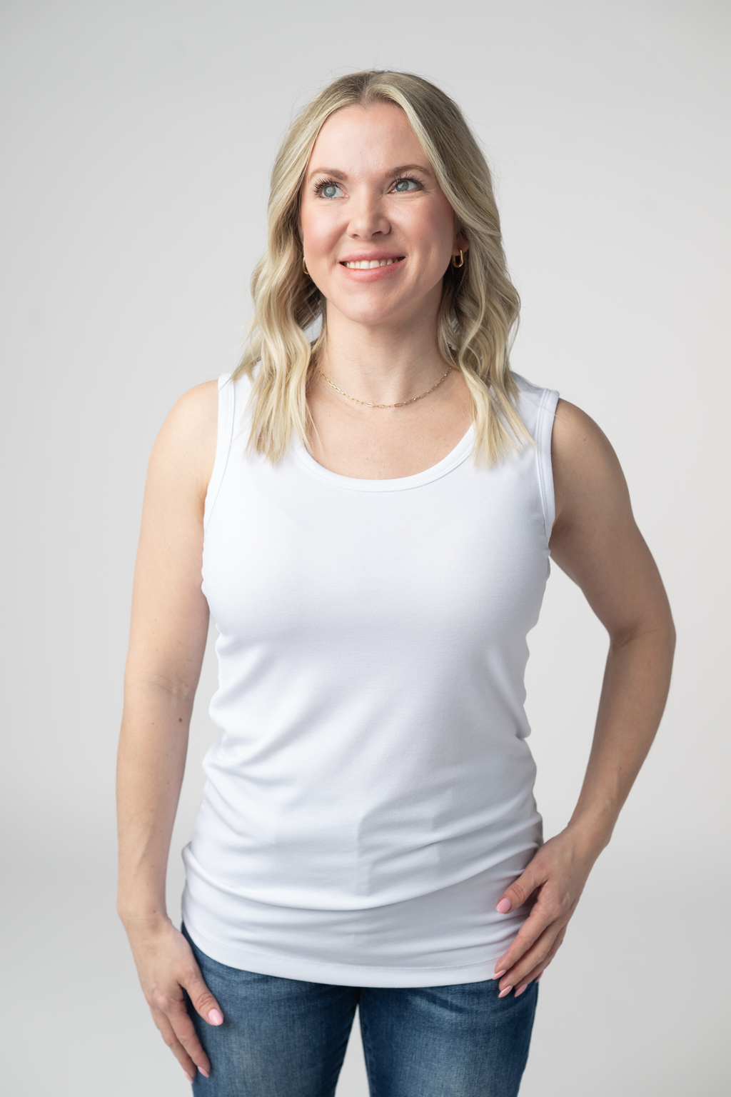 Ava Tank- White