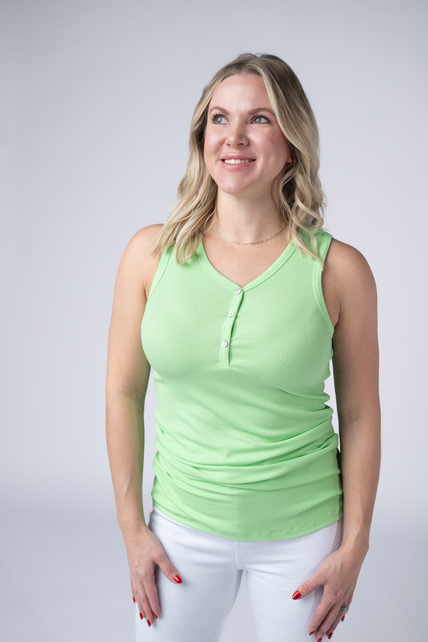 Addison Tank - Lime