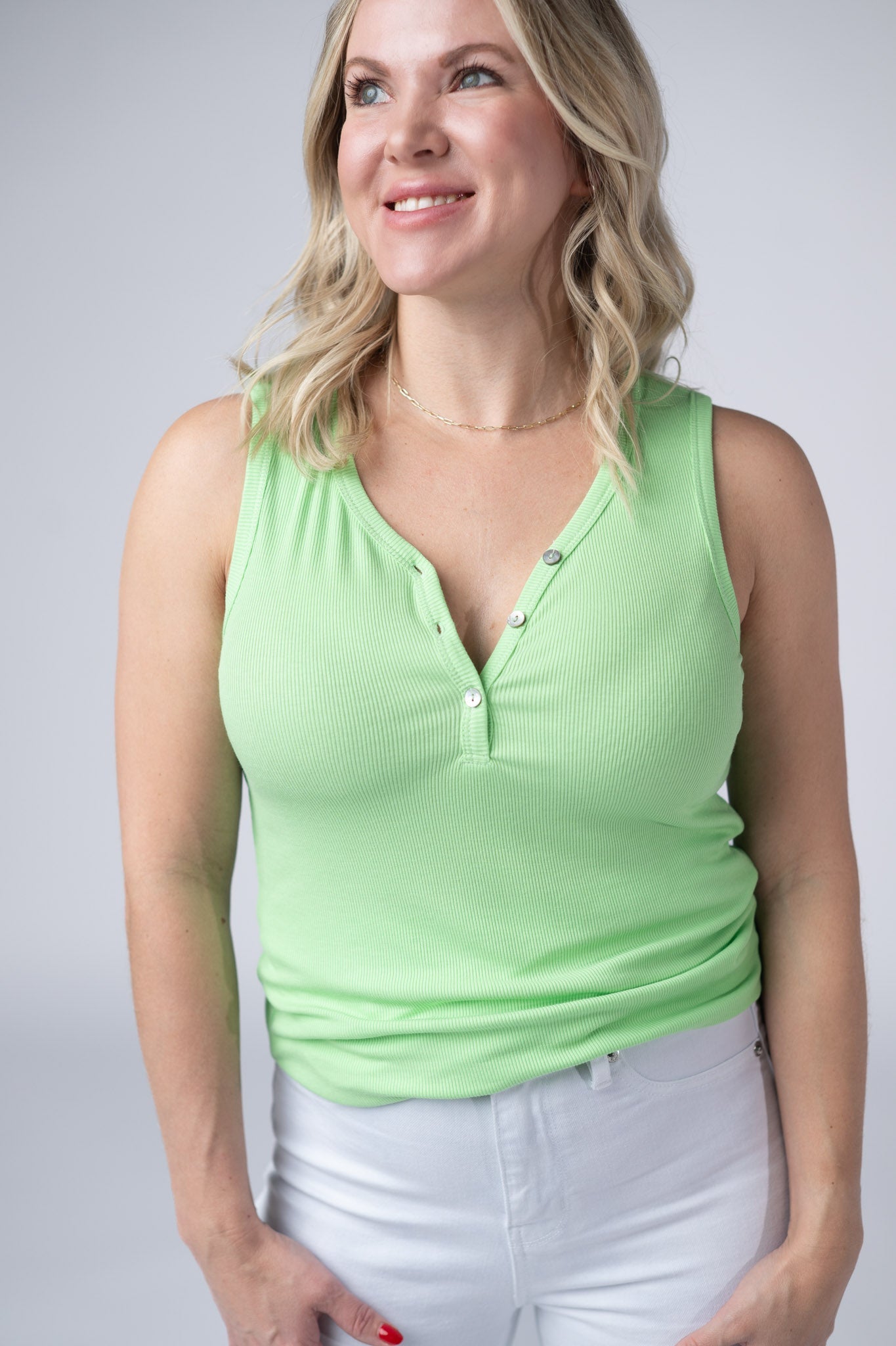 Addison Tank - Lime