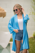 Ellie Cover-Up Kimono - Light Blue