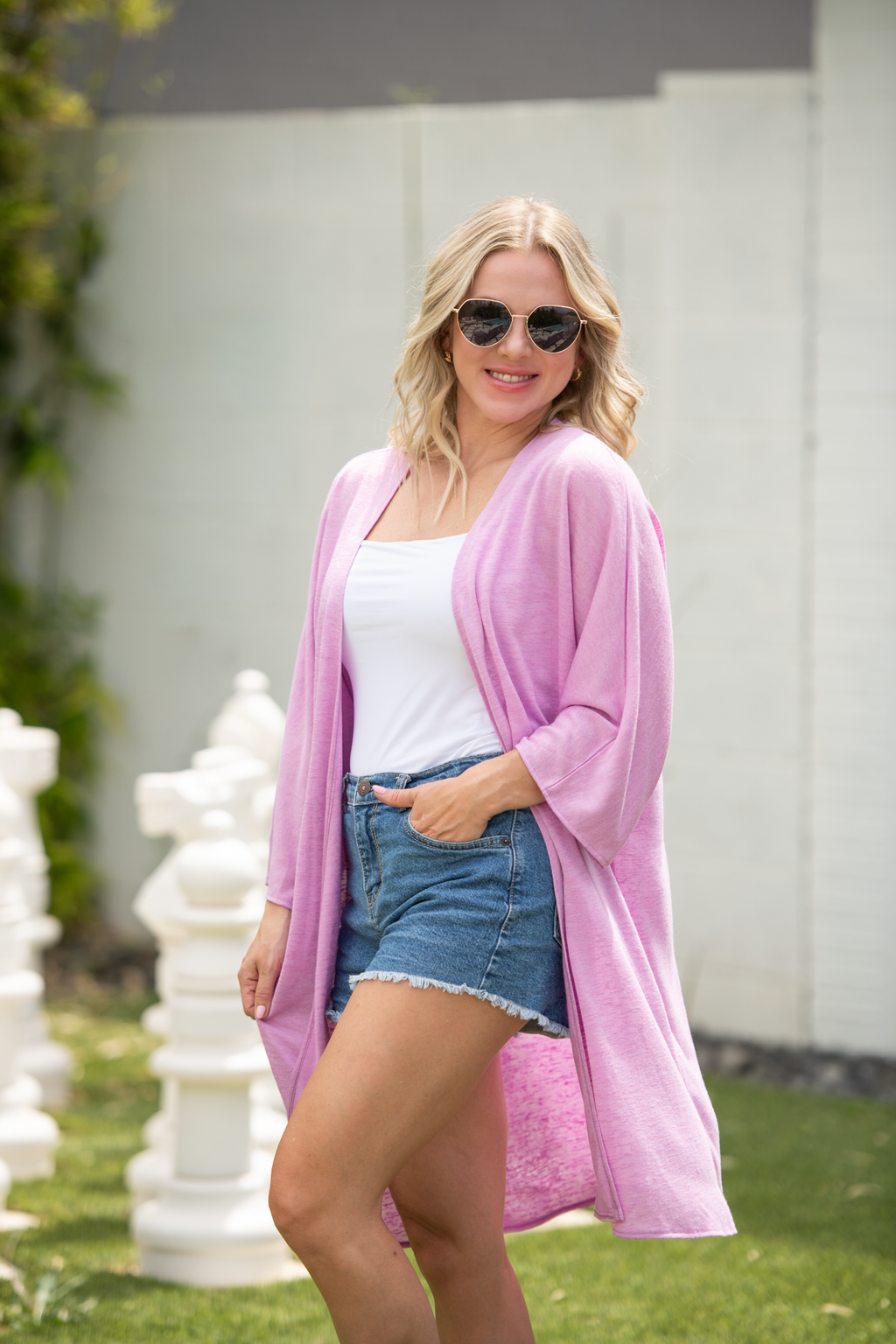 Ellie Cover-Up Kimono - Lilac