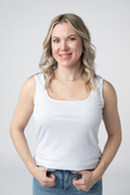 Rachel Ribbed Tank - White