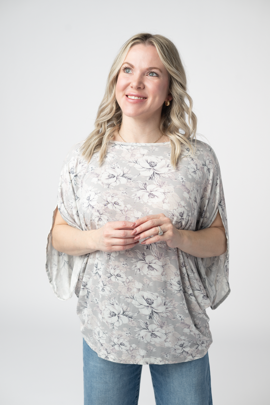 Darcy Dolman - Vintage Grey Floral
