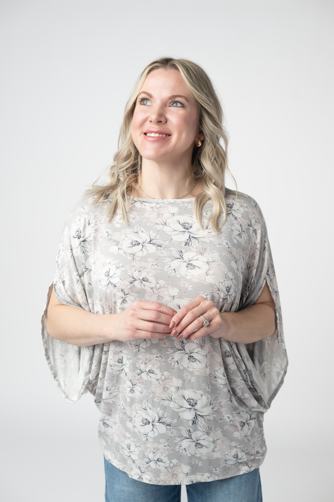 Darcy Dolman - Vintage Grey Floral