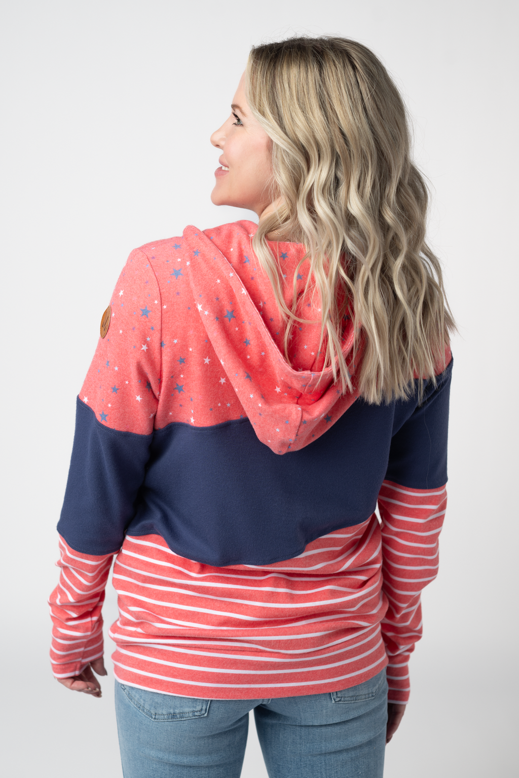 Colorblock Fullzip - Liberty Stars, Navy, and Stripes Trio