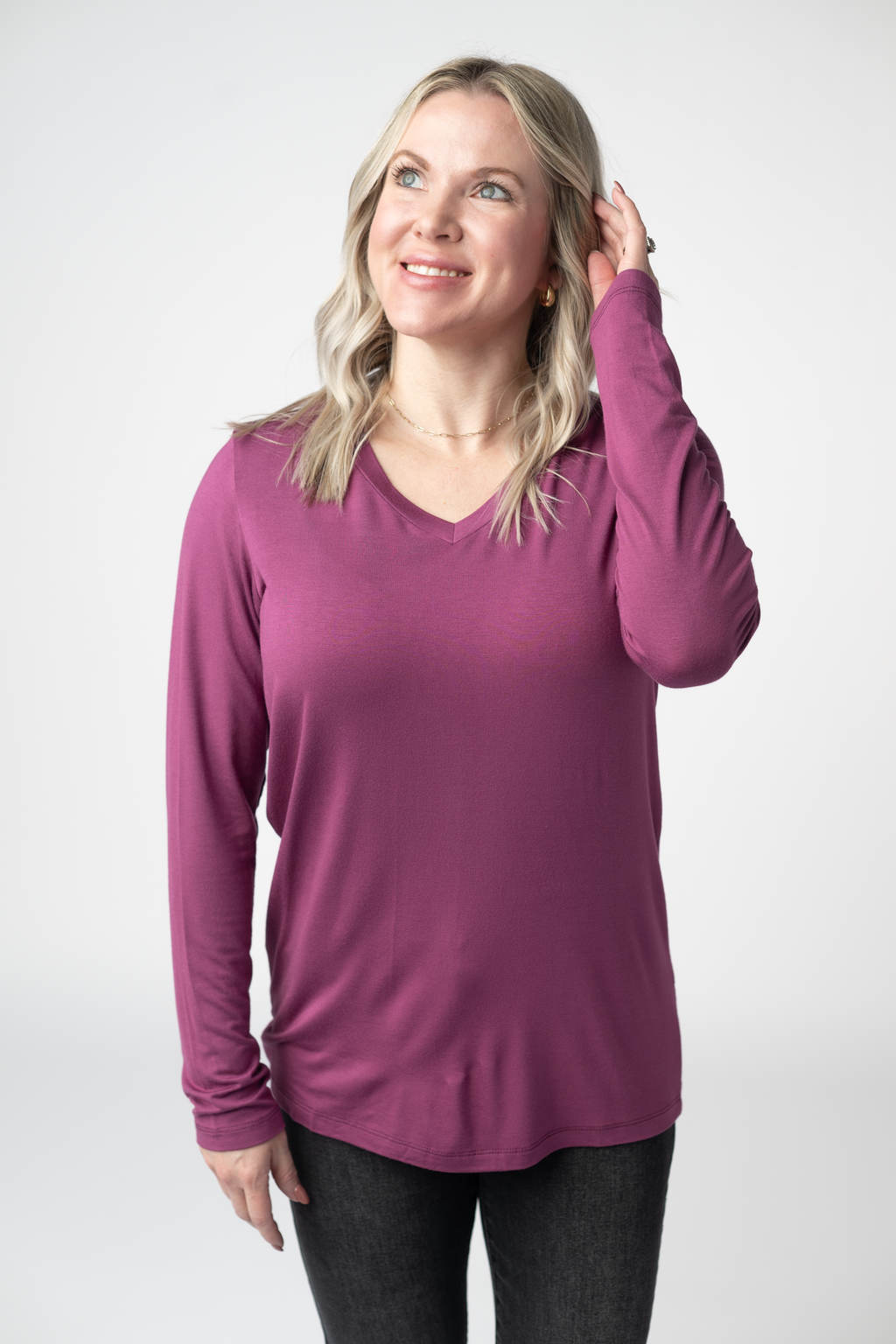 Larissa Long Sleeve - Mulberry