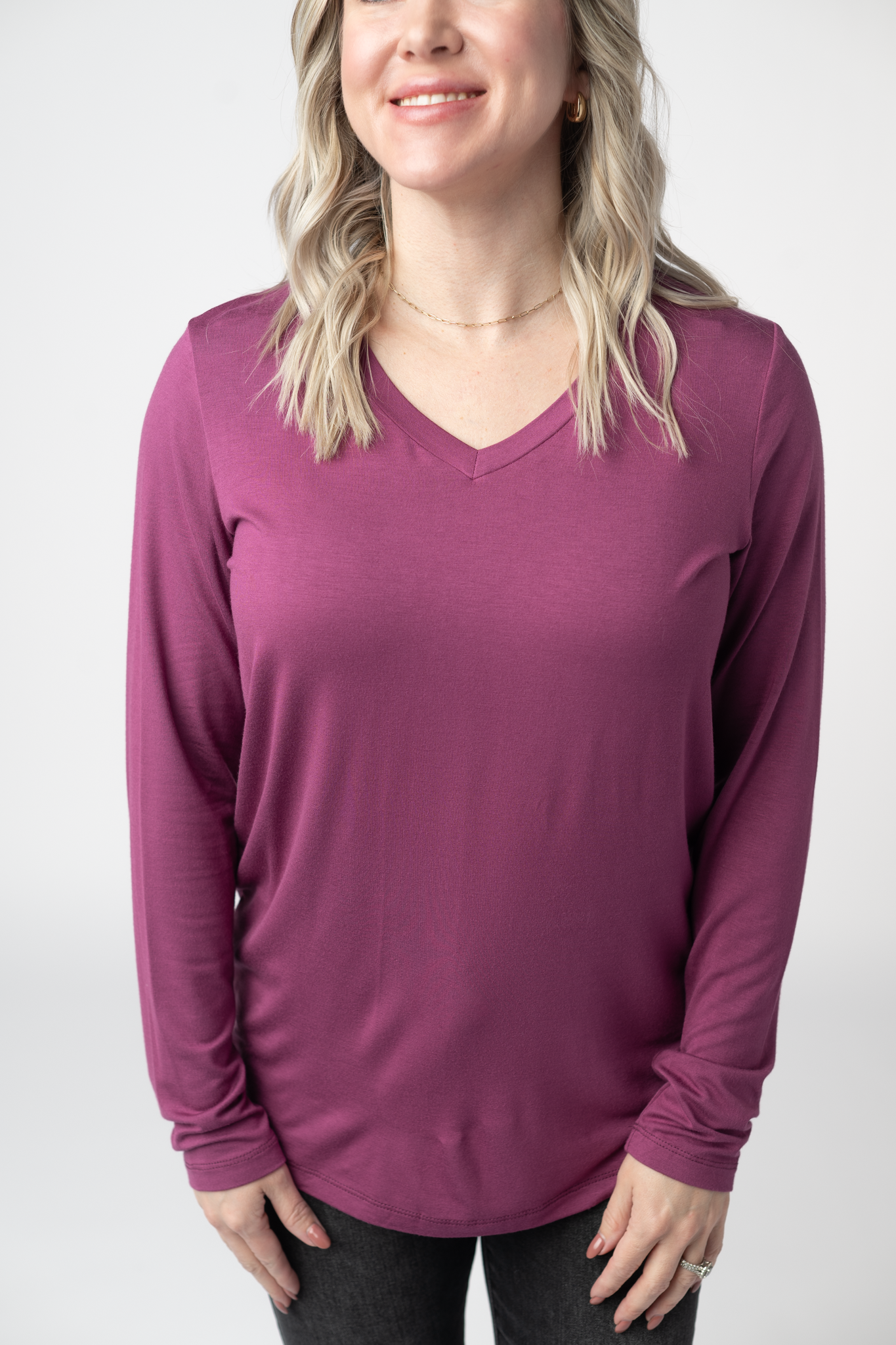 Larissa Long Sleeve - Mulberry