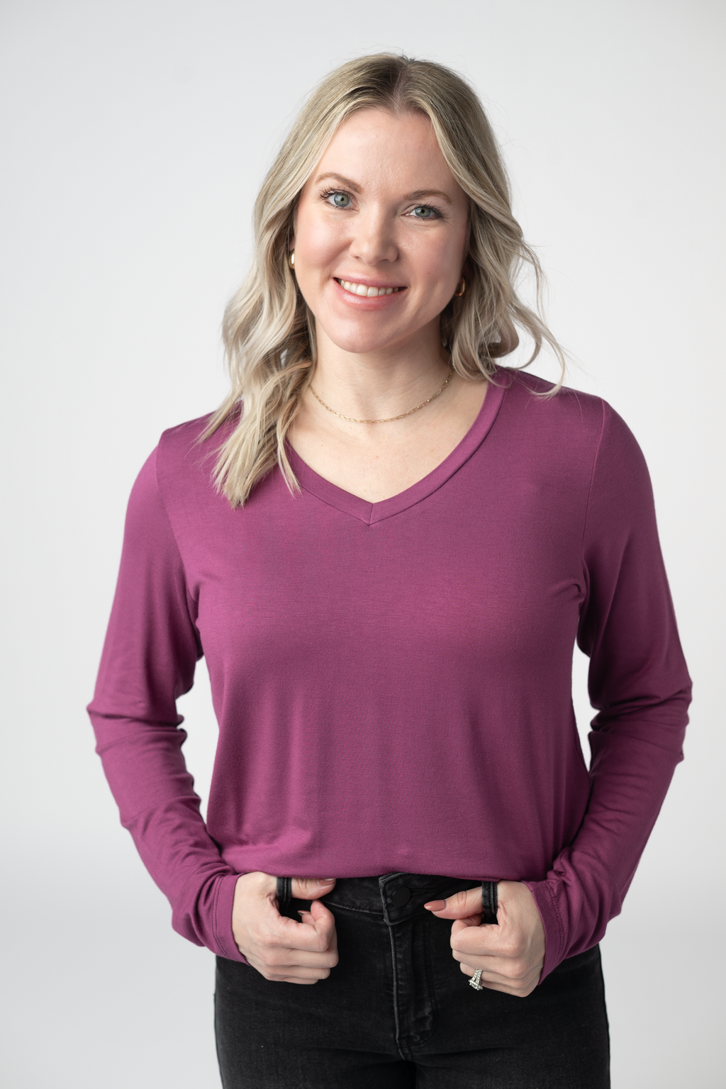 Larissa Long Sleeve - Mulberry
