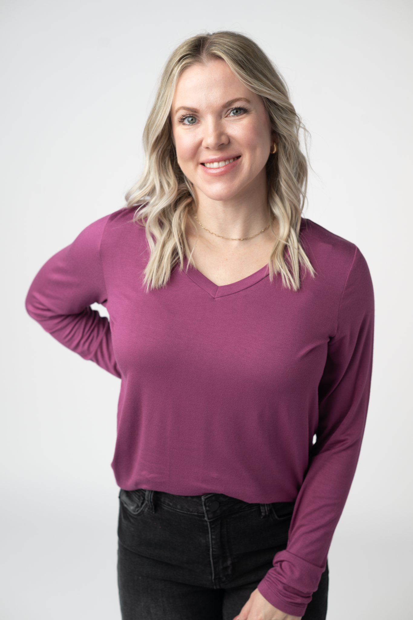 Larissa Long Sleeve - Mulberry